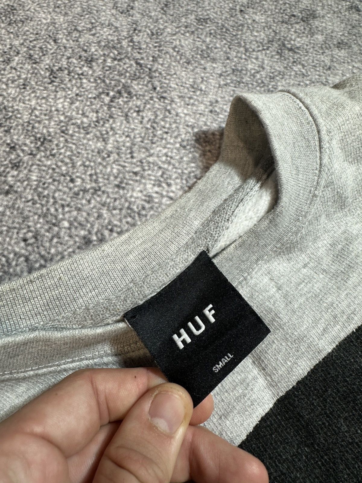 Huf Vintage HUF Big Logo Girl Sweatshirt Made in USA Rare S Size US S / EU 44-46 / 1 - 3 Thumbnail