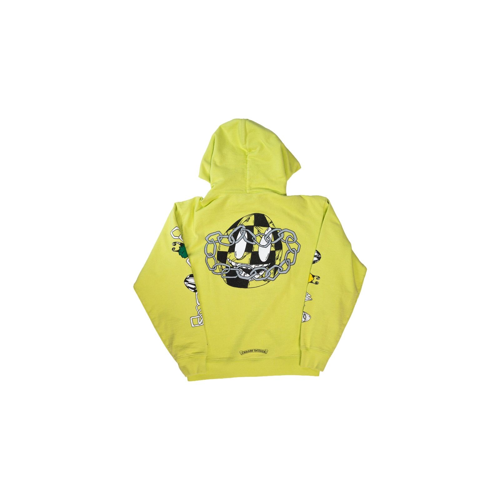 Chrome Hearts Matty Boy Link Hoodie 'Lime Green' Size US M / EU 48-50 / 2 - 2 Thumbnail