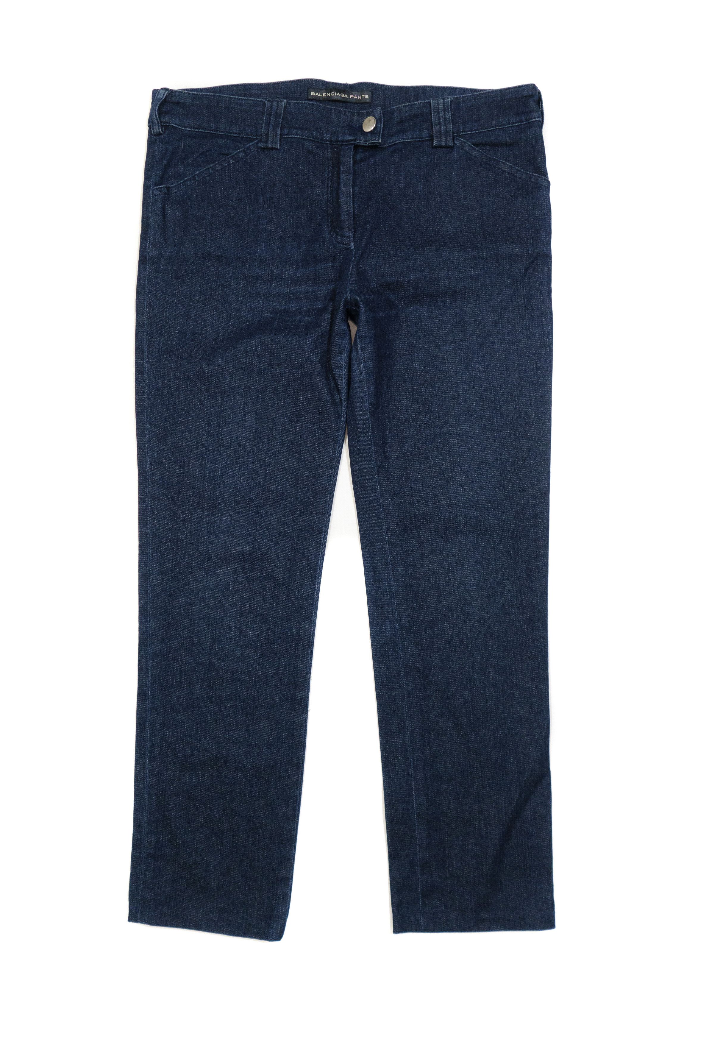 Balenciaga Cropped Mid Rise Jeans Size 27" / US 4 / IT 40 - 1 Thumbnail
