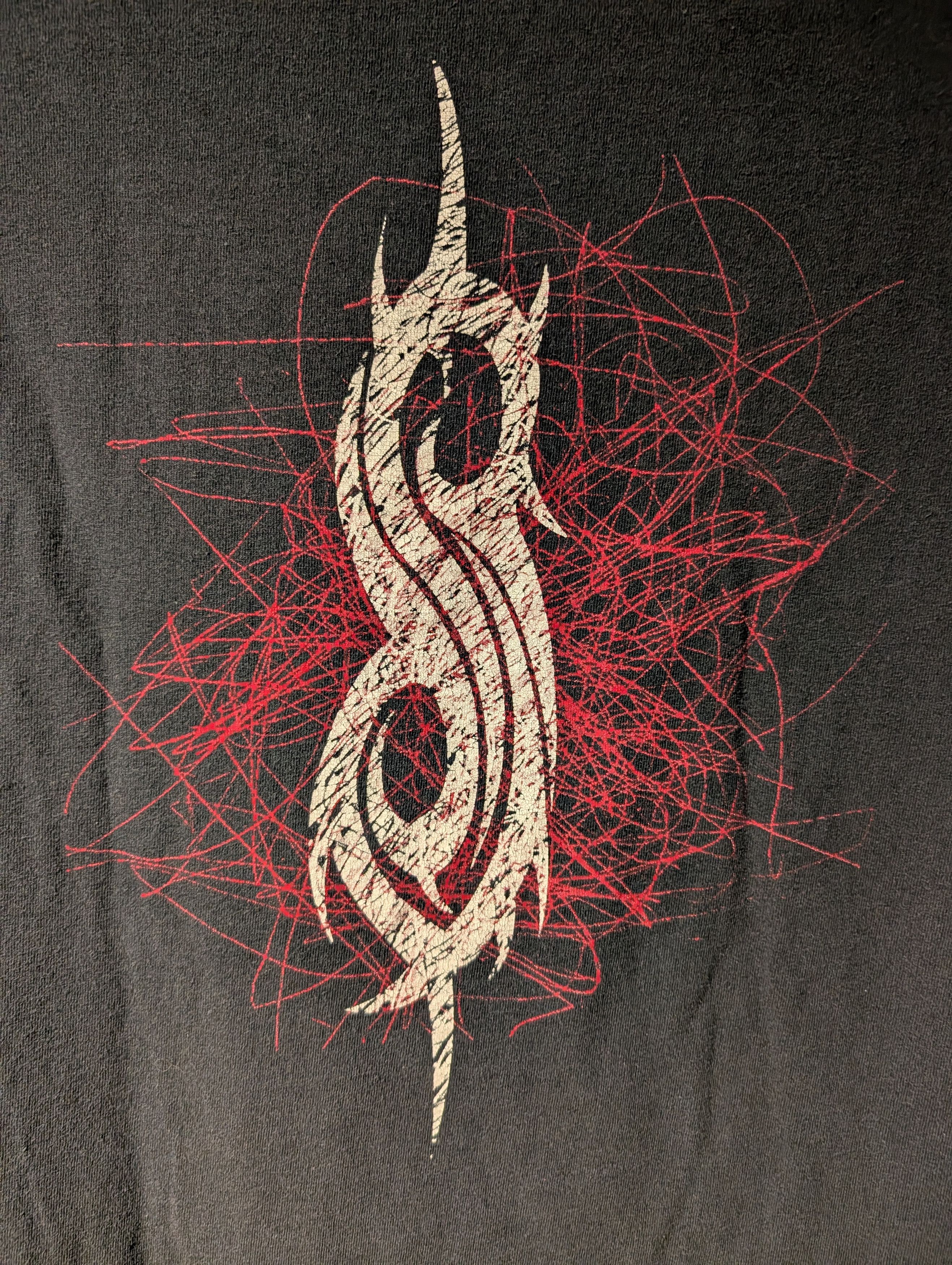 Band Tees Slipknot Men's X-Large Black w/ Red Double Sided T-Shirt Size US XL / EU 56 / 4 - 6 Thumbnail