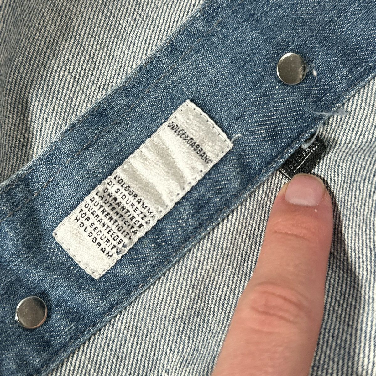 Dolce & Gabbana D&G AW2004 Reconstructed Denim Jacket Size US M / EU 48-50 / 2 - 7 Thumbnail