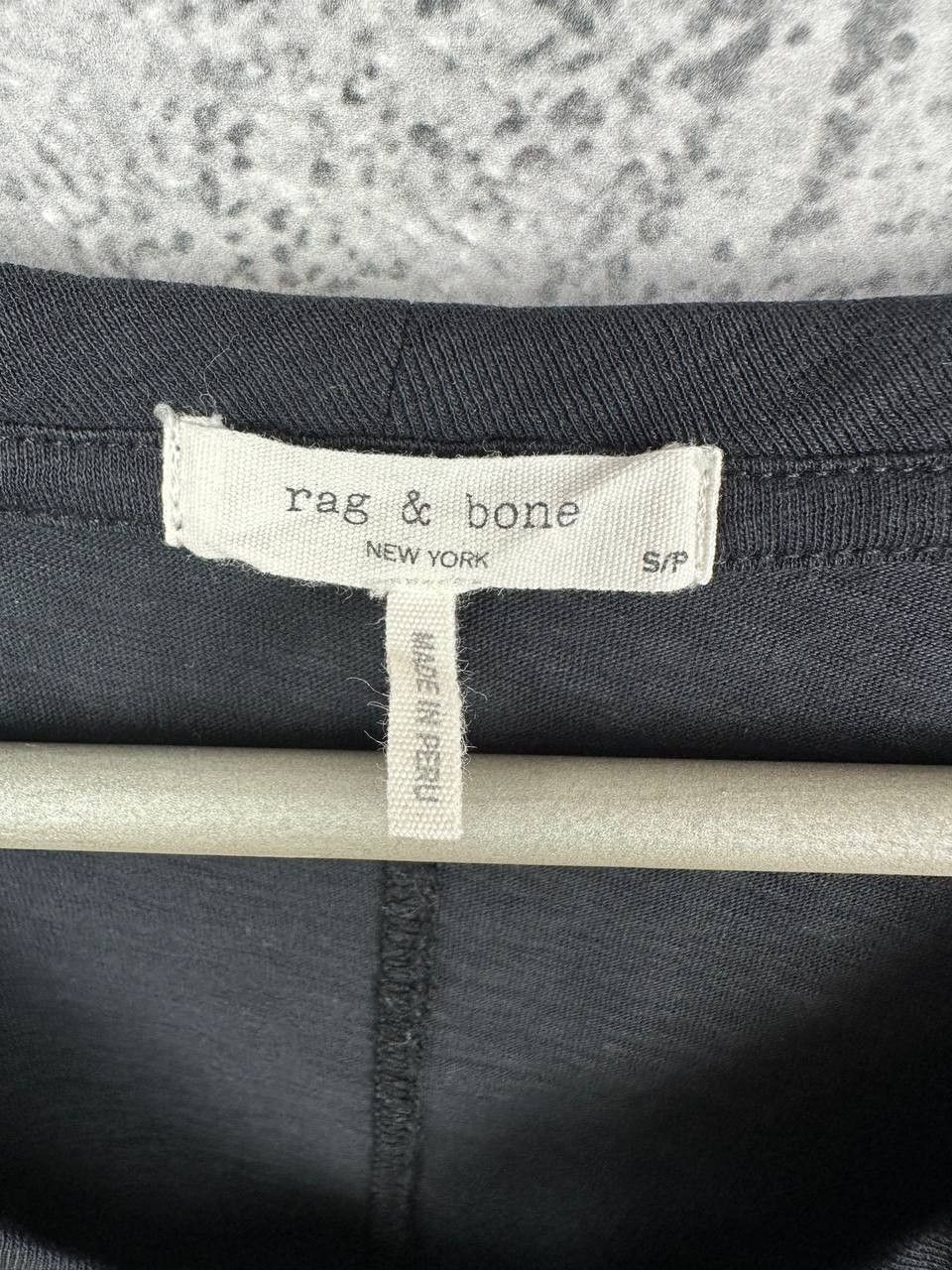 Rag & Bone Rag & Bone New York Black Pima Cotton V-Neck T-Shirt Size S / US 4 / IT 40 - 8 Thumbnail