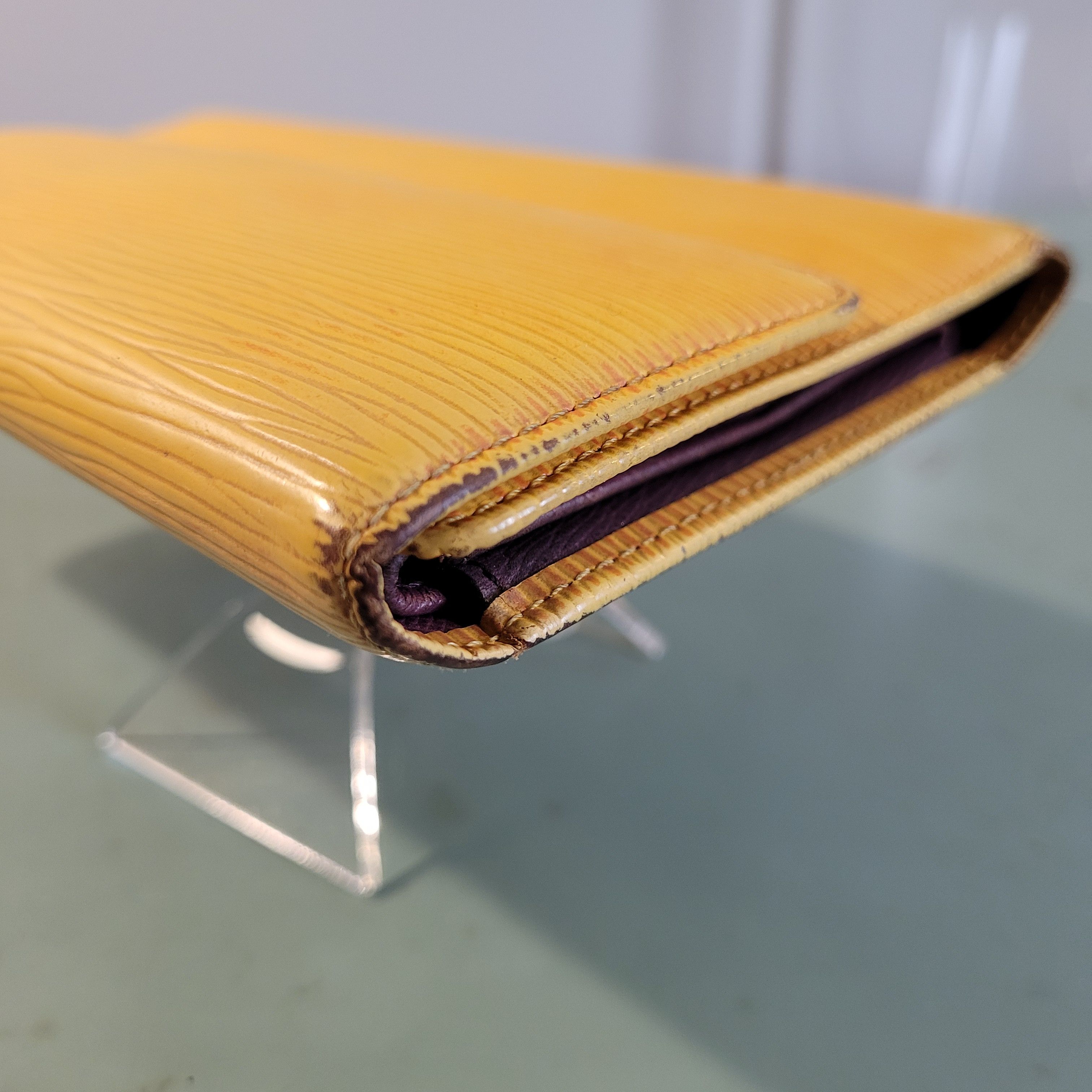 Louis Vuitton LV Epi Long Wallet Yellow and Purple International Size ONE SIZE - 8 Thumbnail