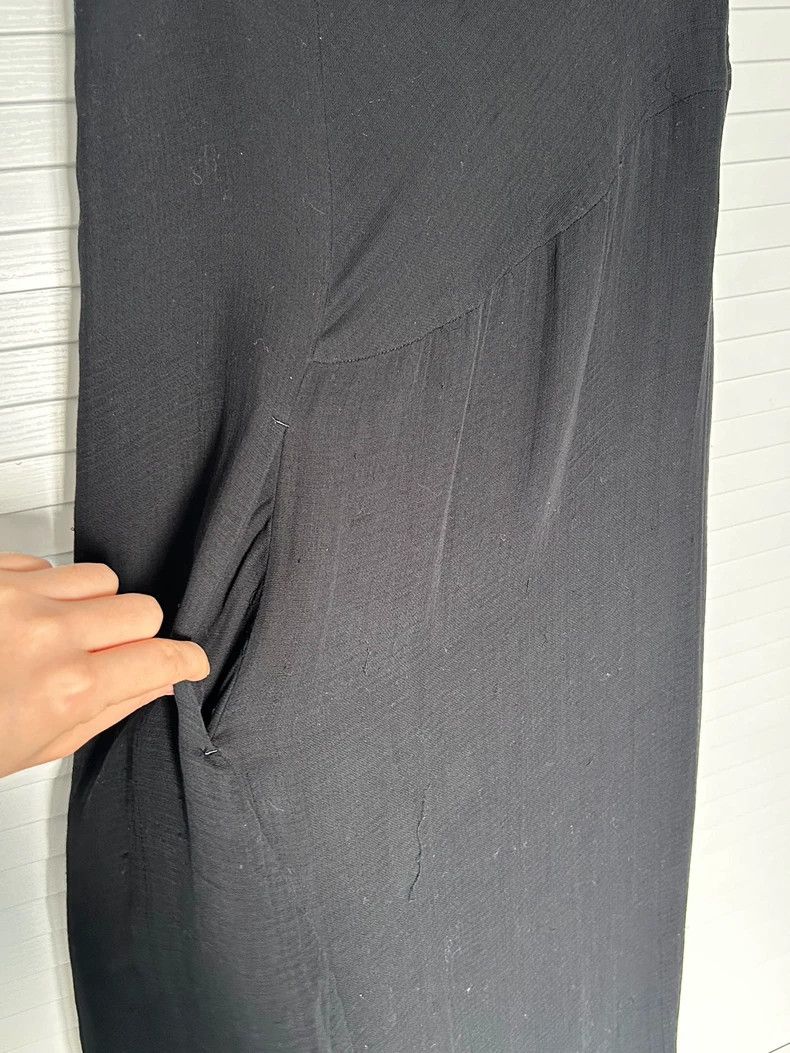 Yohji Yamamoto Yohji Yamamoto size os Dark Black Wind Twisted Design Irre Size 25" / US 0 / IT 36 - 5 Thumbnail