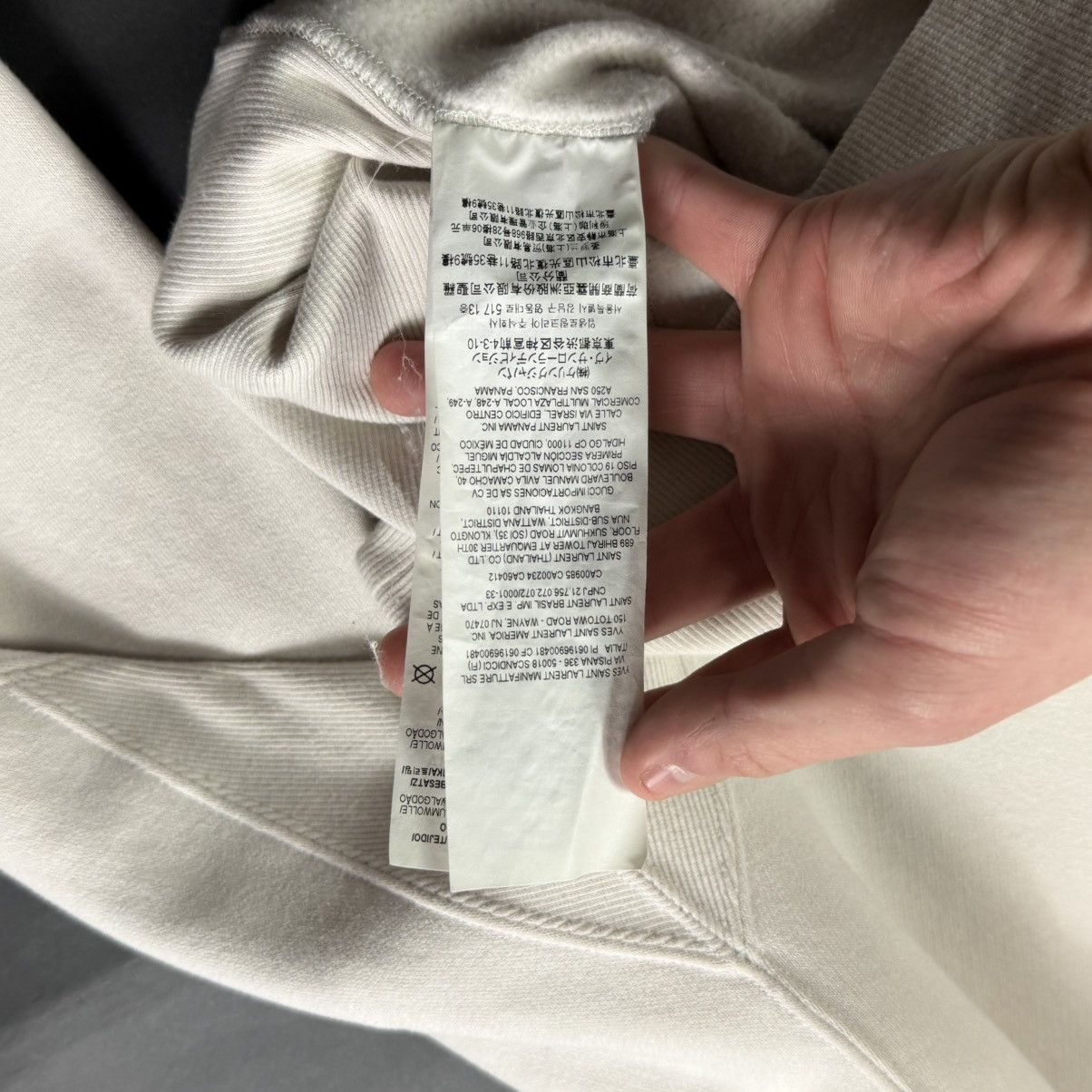 Saint Laurent Paris Saint Laurent Logo Crewneck Size US XL / EU 56 / 4 - 6 Thumbnail