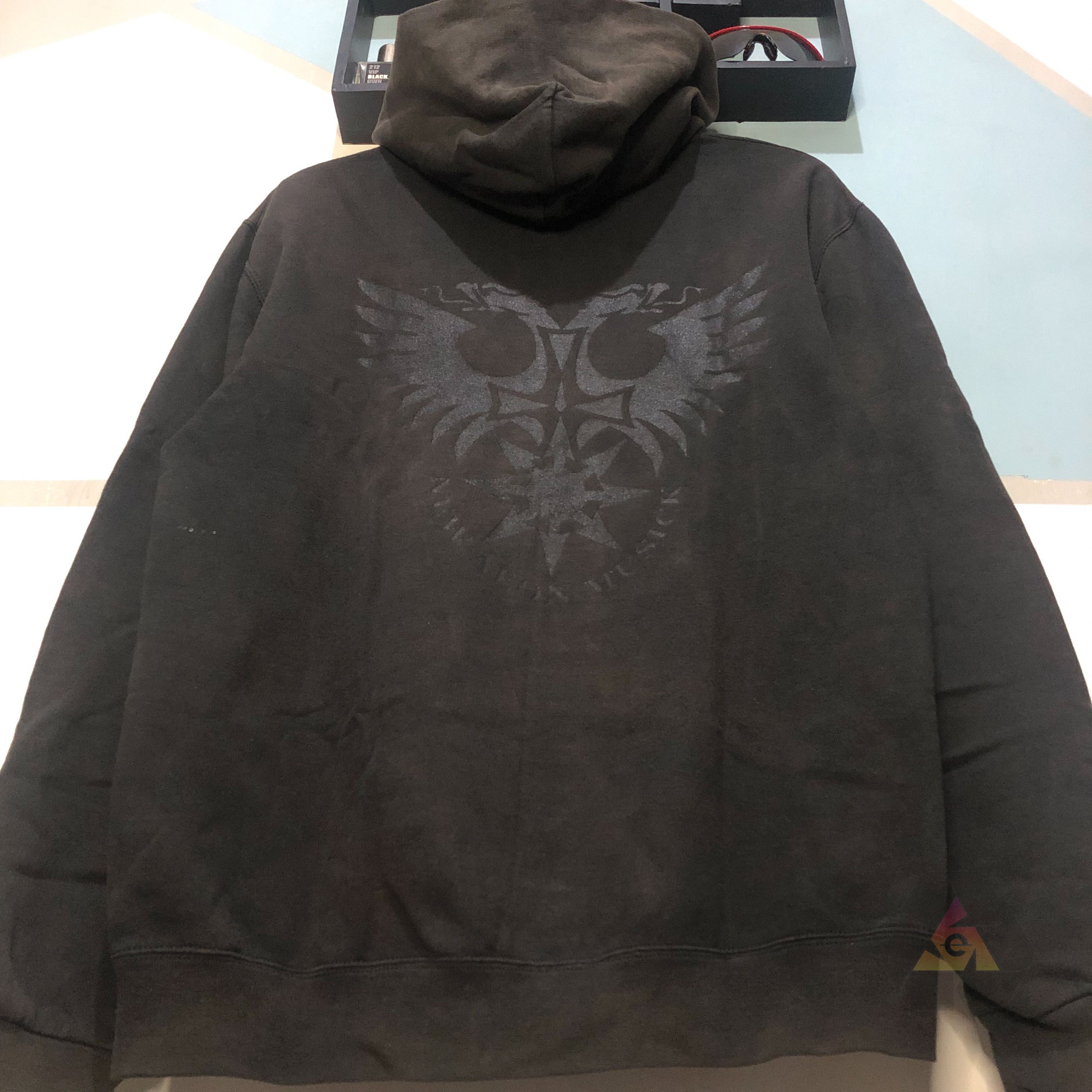 Band Tees RARE Behemoth New Aeon Musick Y2K Zip Hoodie Black On Black Size US L / EU 52-54 / 3 - 13 Thumbnail