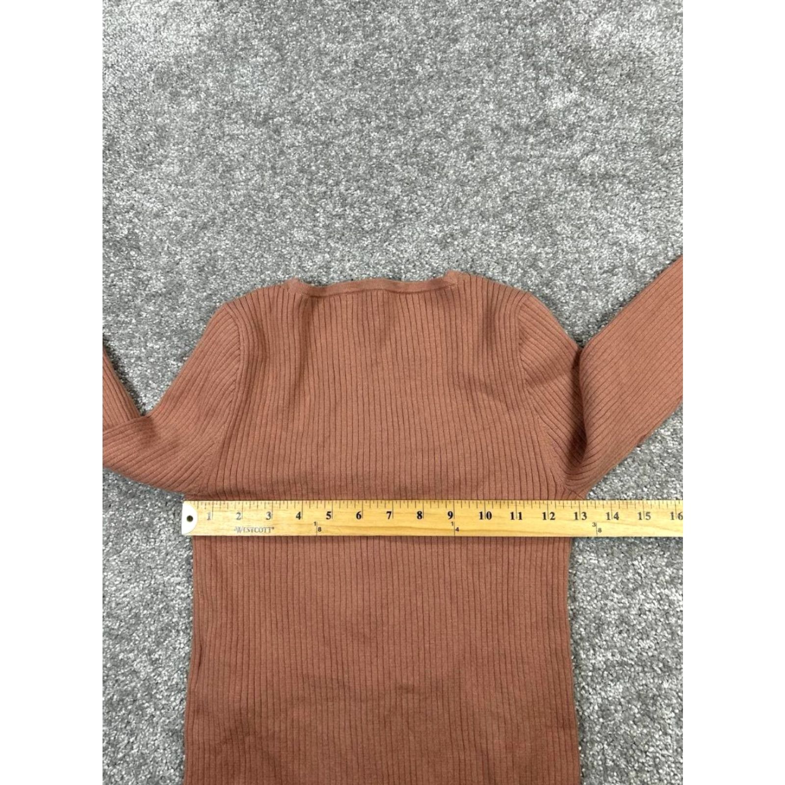 Madewell Madewell Sweater Cardigan Womens Medium Brown Cotton Blend Size M / US 6-8 / IT 42-44 - 5 Thumbnail