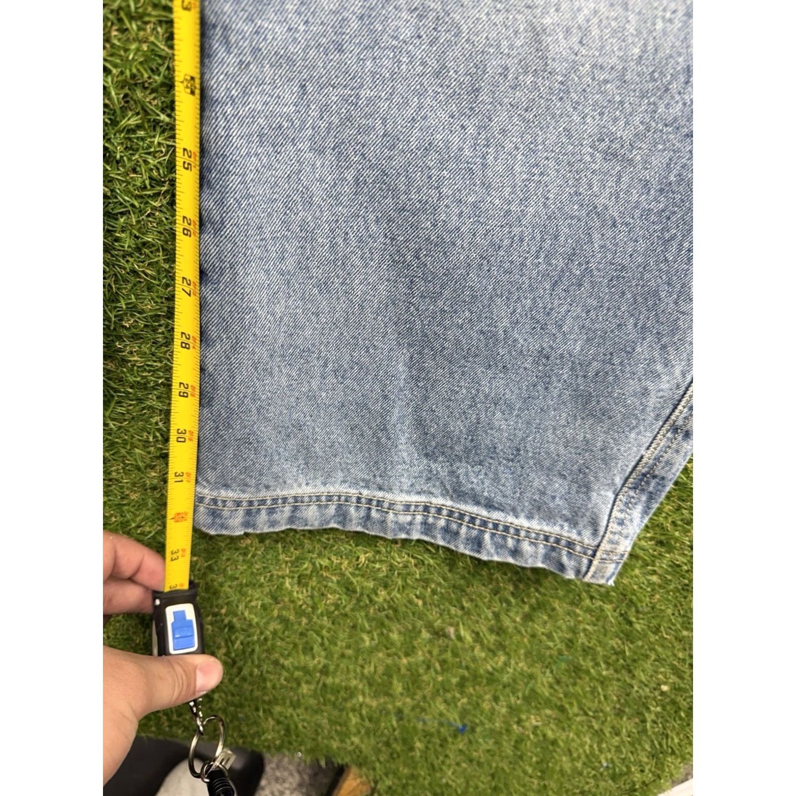 Rocawear VINTAGE Rocawear Jeans Baggy 90s Grunge Hip Hop Punk Jnco 98s Wide-Leg Mens 36x34 Blue Denim Cotton Blend Stone Wash Light 5-Pocket Relaxed Size US 36 / EU 52 - 6 Thumbnail