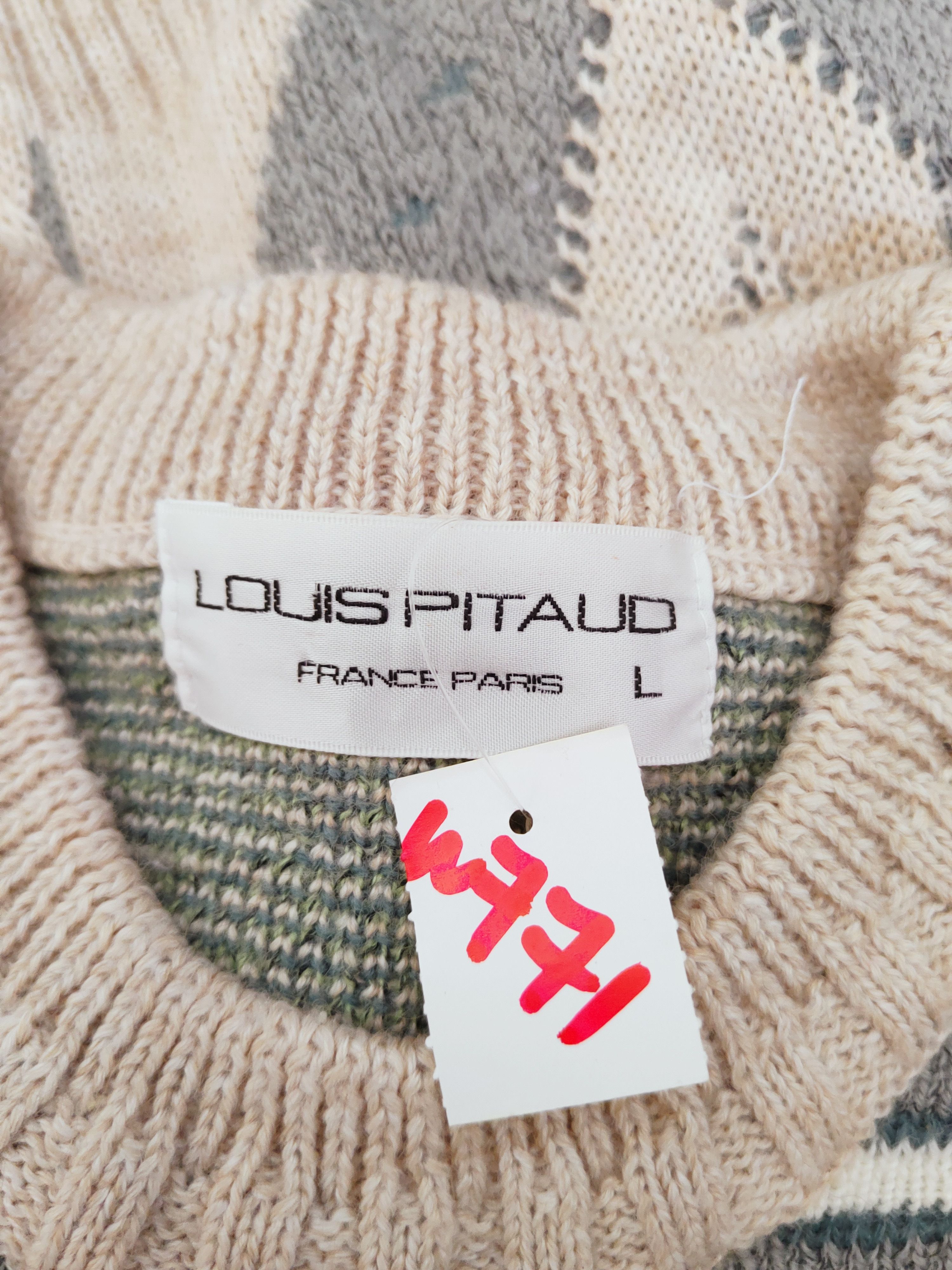 Vintage D Louis Pitaud Light Brown Knitwear Sweatshirts #W771 Size US L / EU 52-54 / 3 - 11 Thumbnail