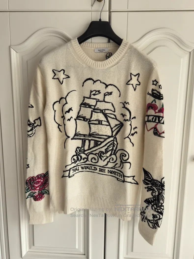 Valentino Valentino Sailboat rose sweater Size S / US 4 / IT 40 - 1 Thumbnail