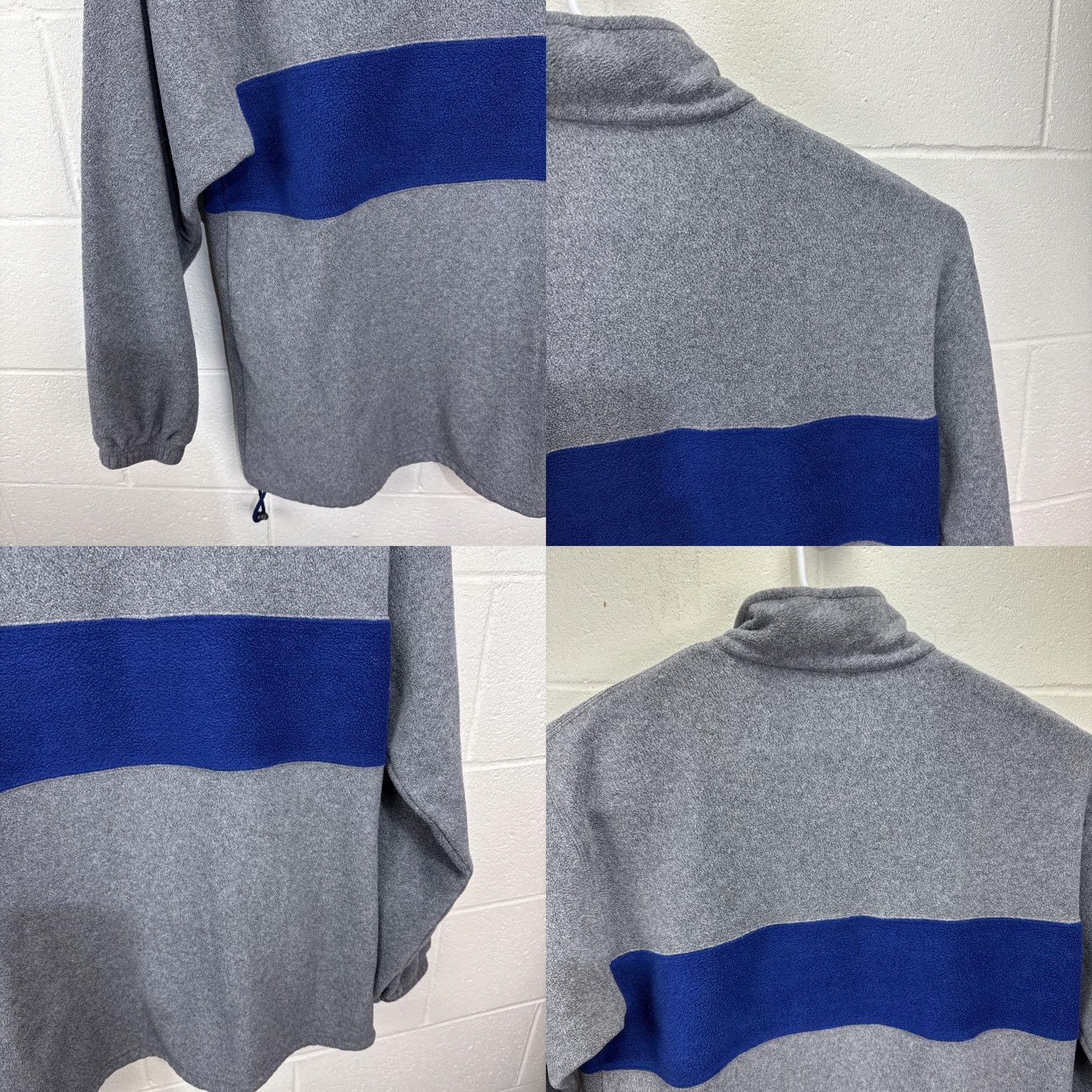 Disney VINTAGE Disney Store Mickey Goofy Donald Pluto Gray Fleece 1/4 Zip Pullover L Size US L / EU 52-54 / 3 - 10 Thumbnail