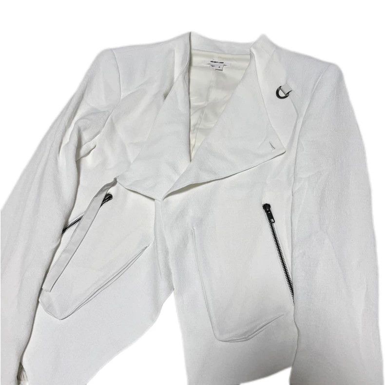 Helmut Lang Helmut Lang size 4Irregular shaped suit white jacket Rare p Size 48S - 2 Thumbnail