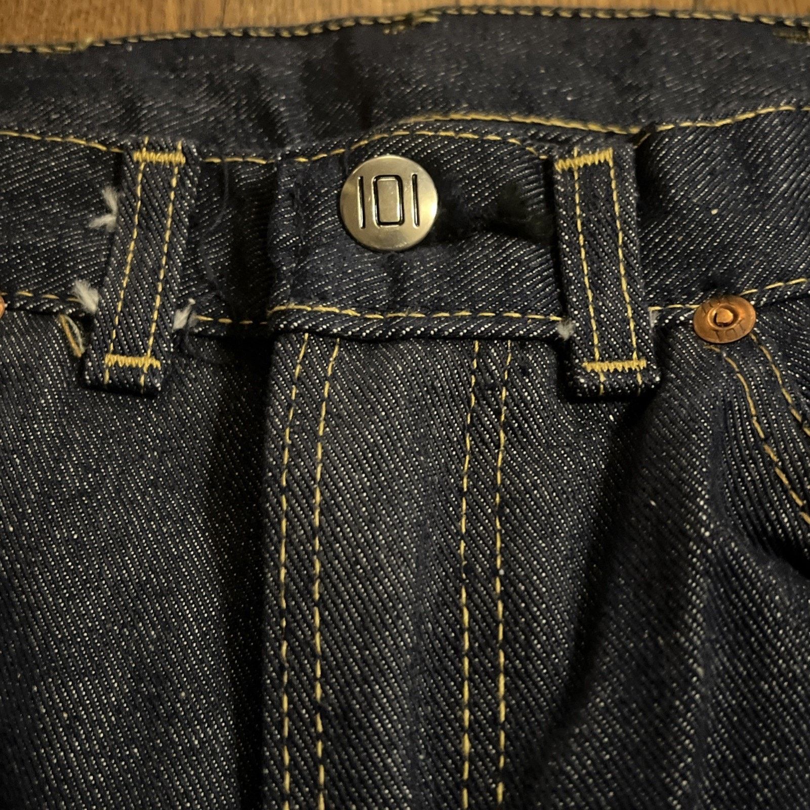 Original Montgomery Vintage 50s Montgomery Ward Deadstock 101 Jeans Selvedge Size US 28 / EU 44 - 15 Thumbnail