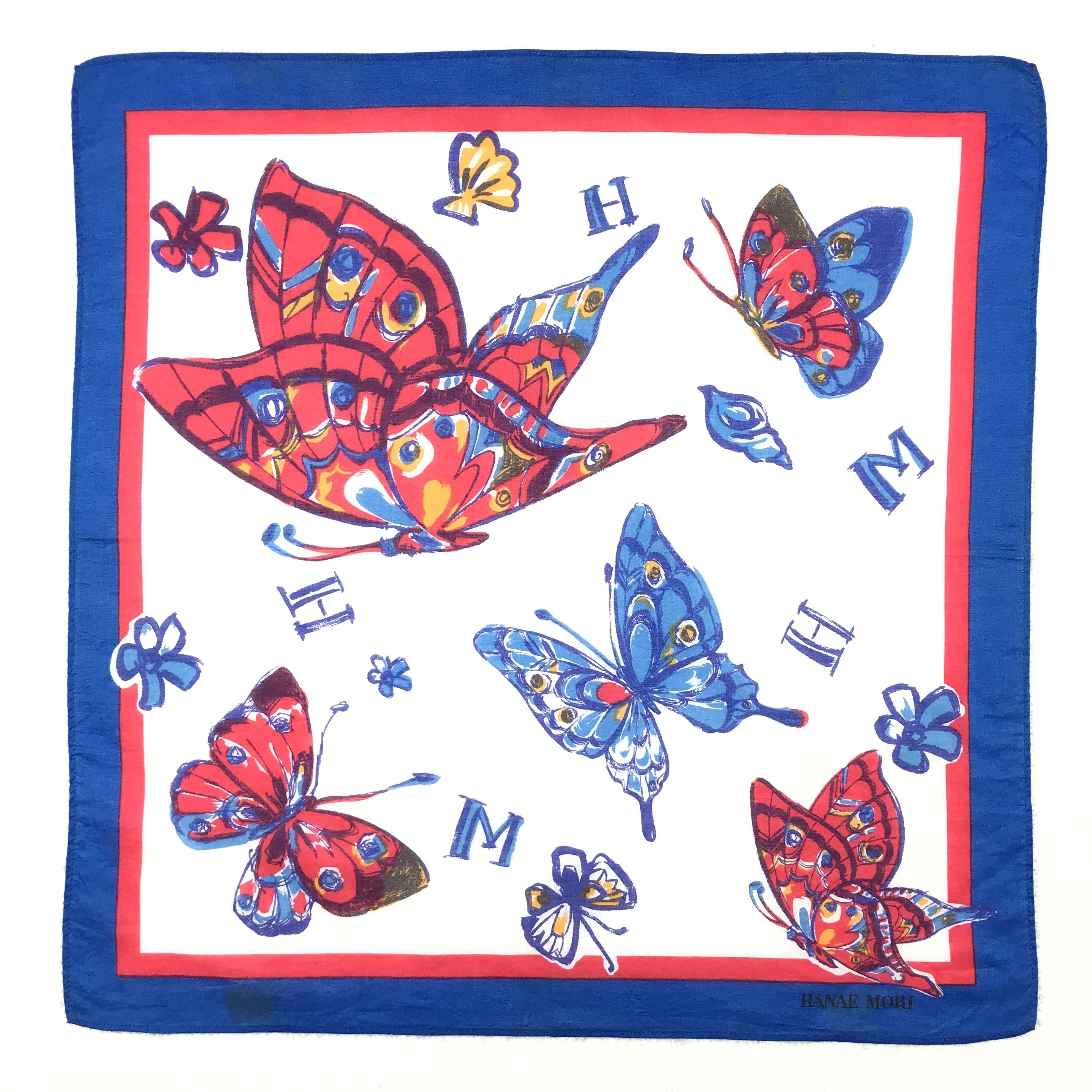 Hanae Mori × Japanese Brand × Vintage Vintage Hanae Mori Bandana Neckerchief Handkerchief Size ONE SIZE - 1 Thumbnail