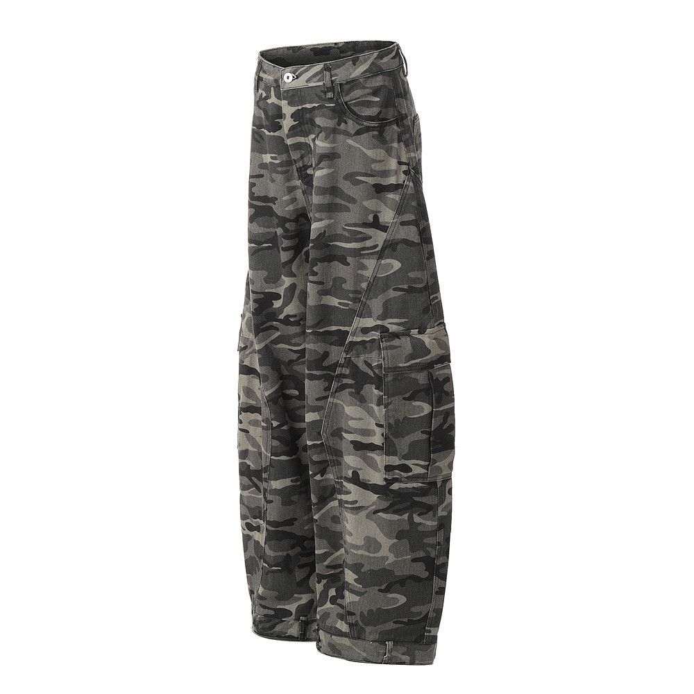 Japanese Brand × Vintage Men's loose wide-leg cargo camouflage machete jeans Size US 34 / EU 50 - 2 Thumbnail