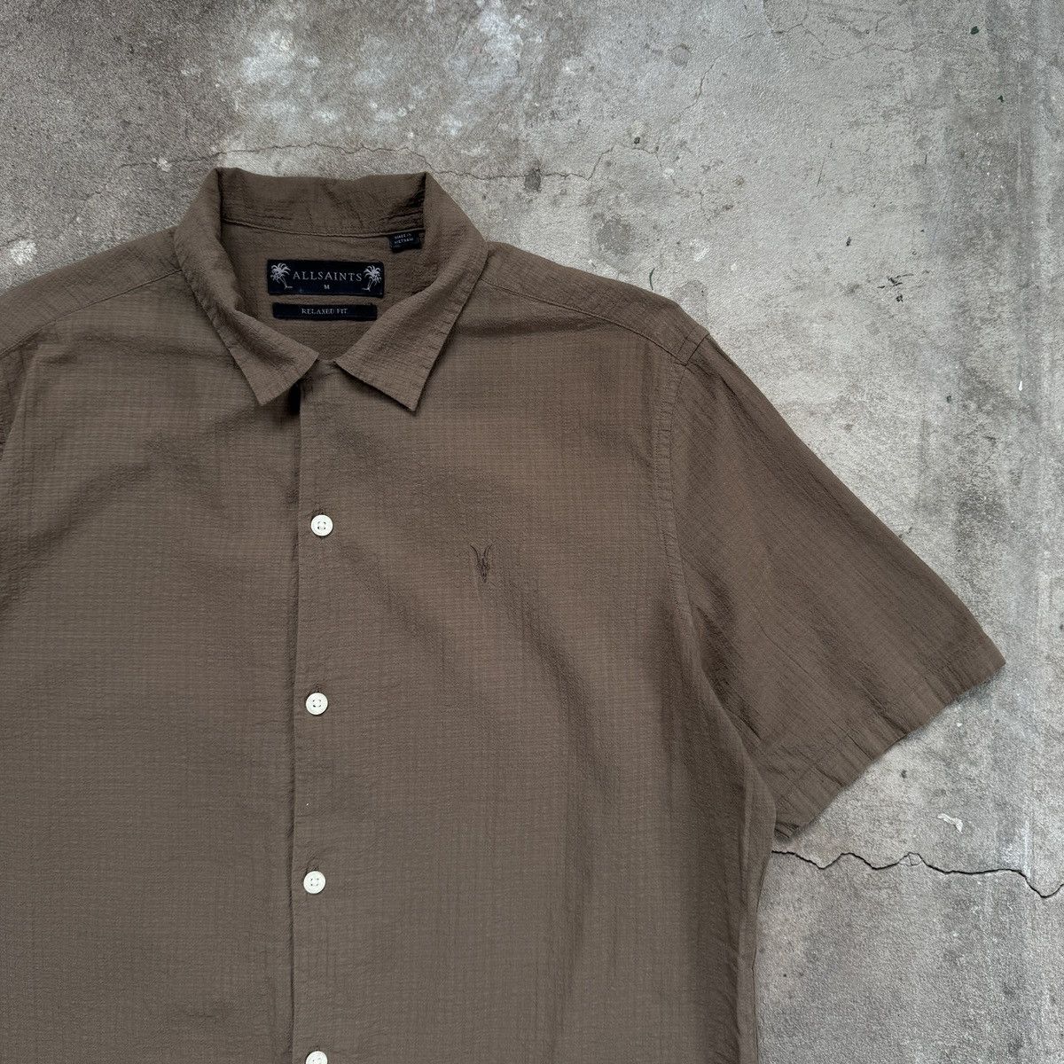 Allsaints Allsaints Adornos Brown Shirt Size US M / EU 48-50 / 2 - 2 Thumbnail