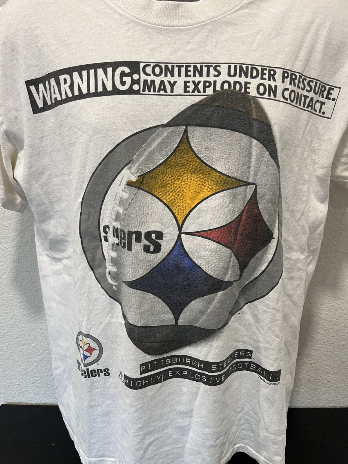 NFL × Vintage 90s Pittsburgh Steelers shirt Size US L / EU 52-54 / 3 - 3 Thumbnail