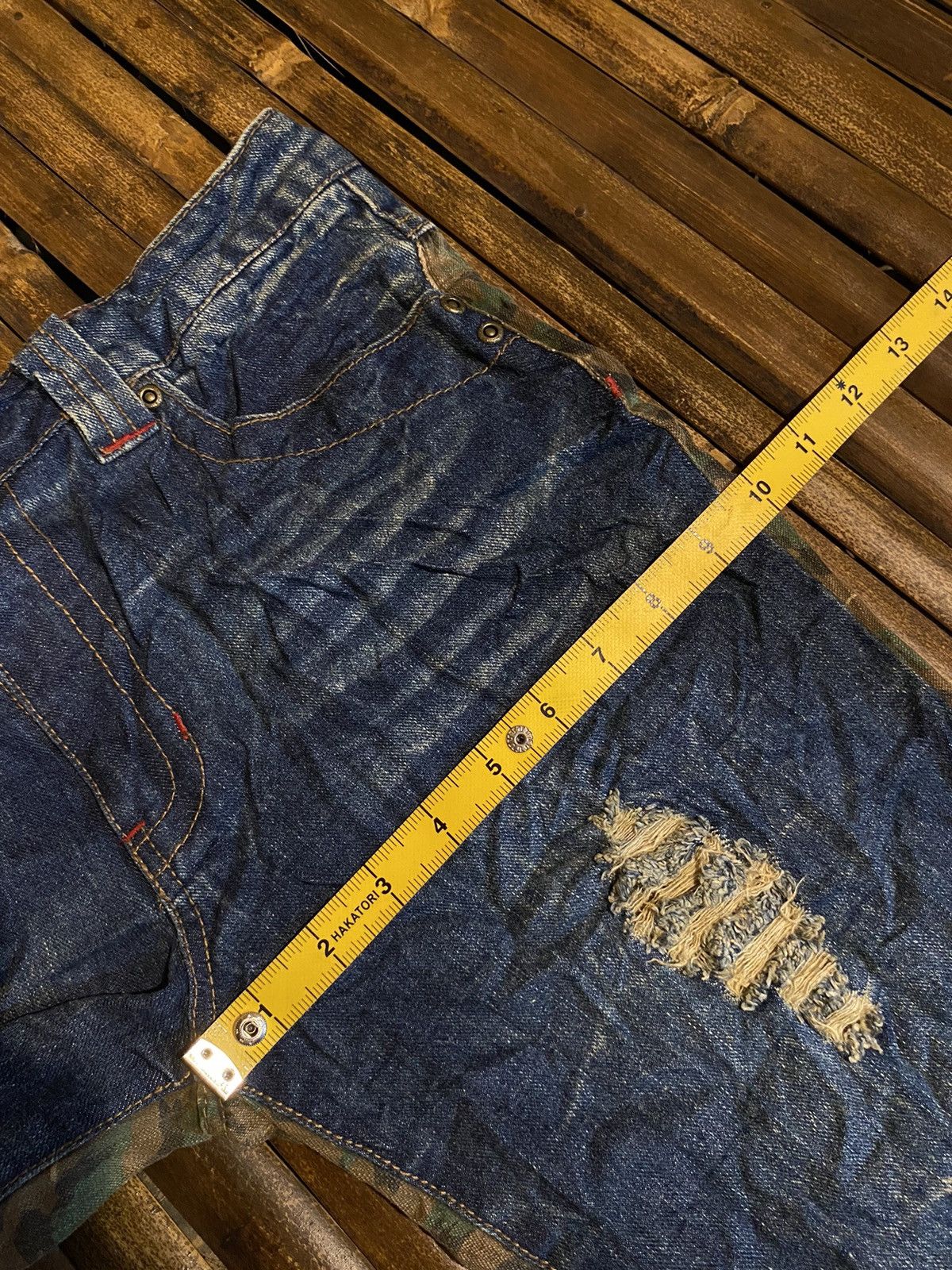 14th Addiction × 20471120 × Hysteric Glamour SKY BOMBER DENIM PANTS Size US 32 / EU 48 - 13 Thumbnail