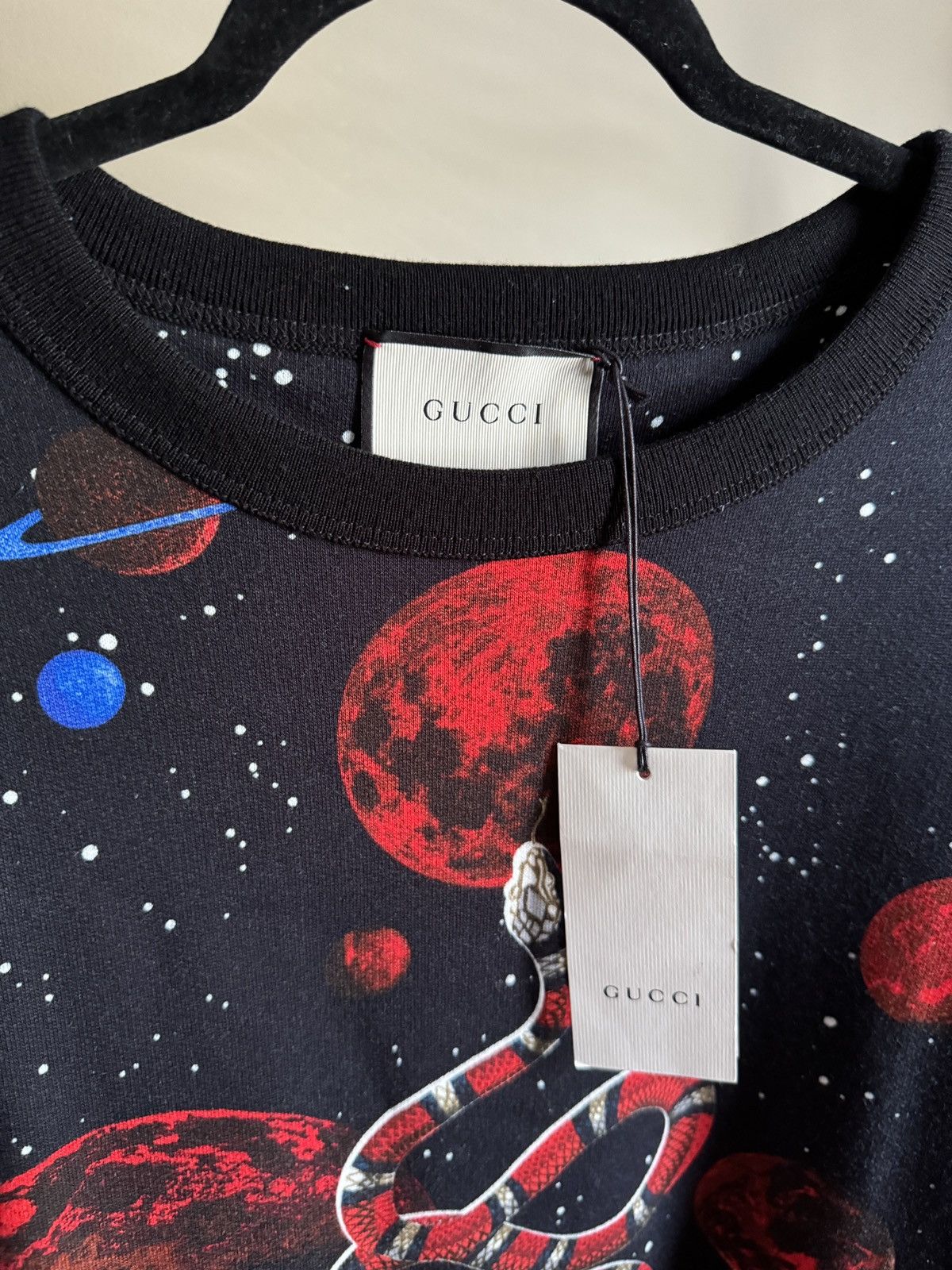 Gucci Gucci Space Snake Crewneck Size US L / EU 52-54 / 3 - 2 Thumbnail