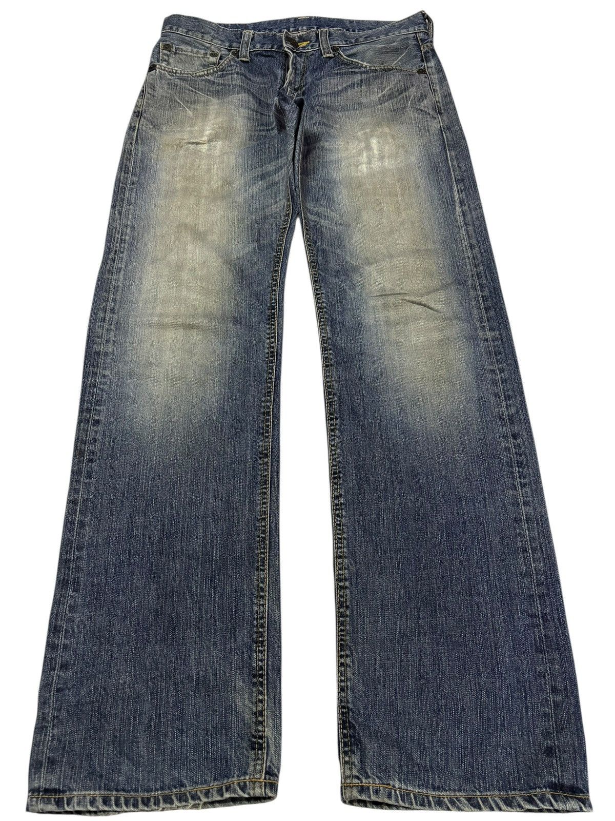 Edwin Vtg Edwin Japan 504 Distressed Jeans Size US 32 / EU 48 - 1 Thumbnail