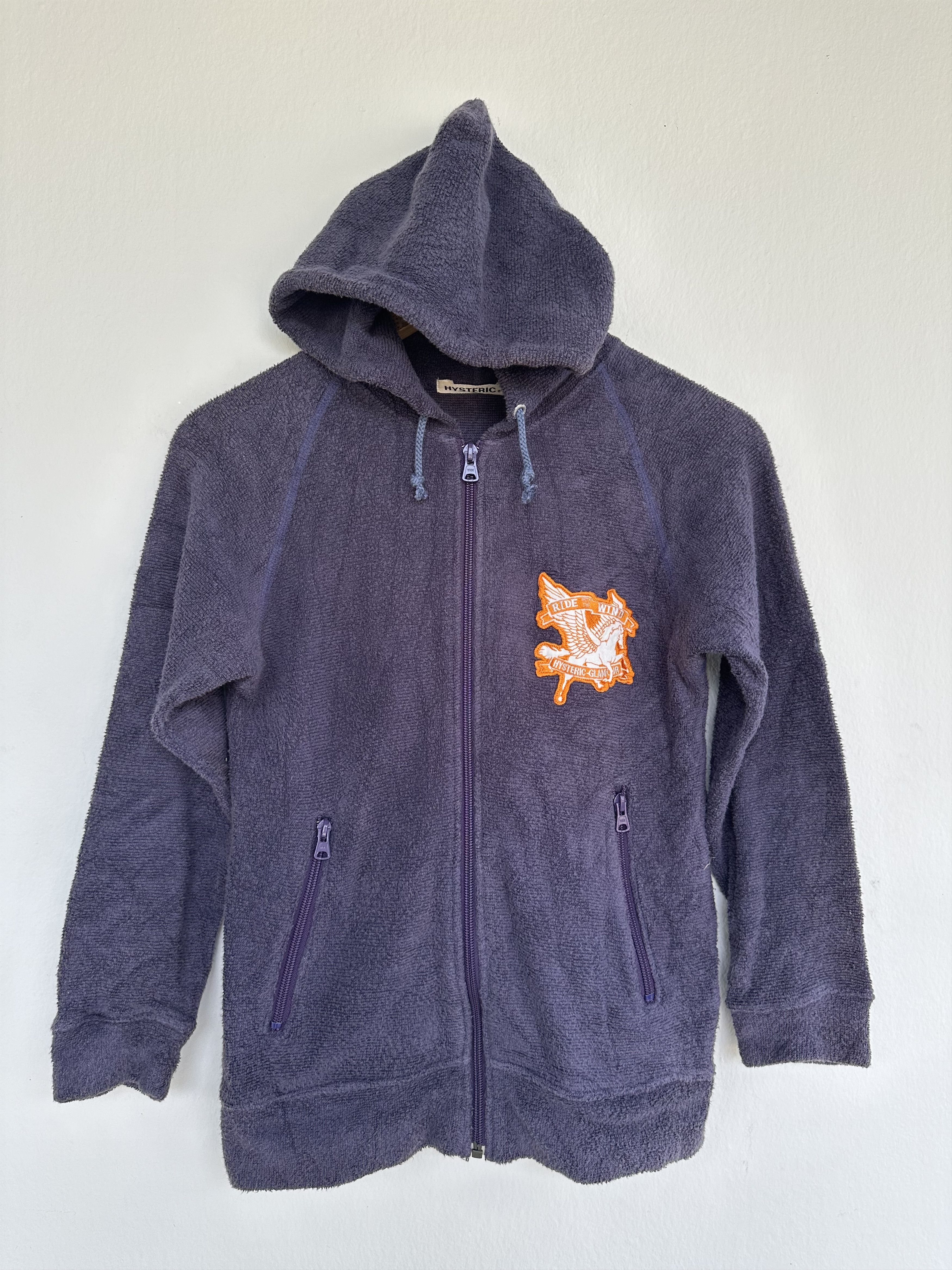 Hysteric Glamour Vtg Hysteric Glamour Ride With The Wind Wide Zipper Hoodie Size US S / EU 44-46 / 1 - 1 Thumbnail