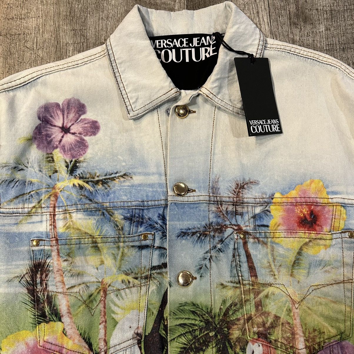 Versace Jeans Couture Birds of Paradise Trucker SZ L Size US L / EU 52-54 / 3 - 2 Thumbnail