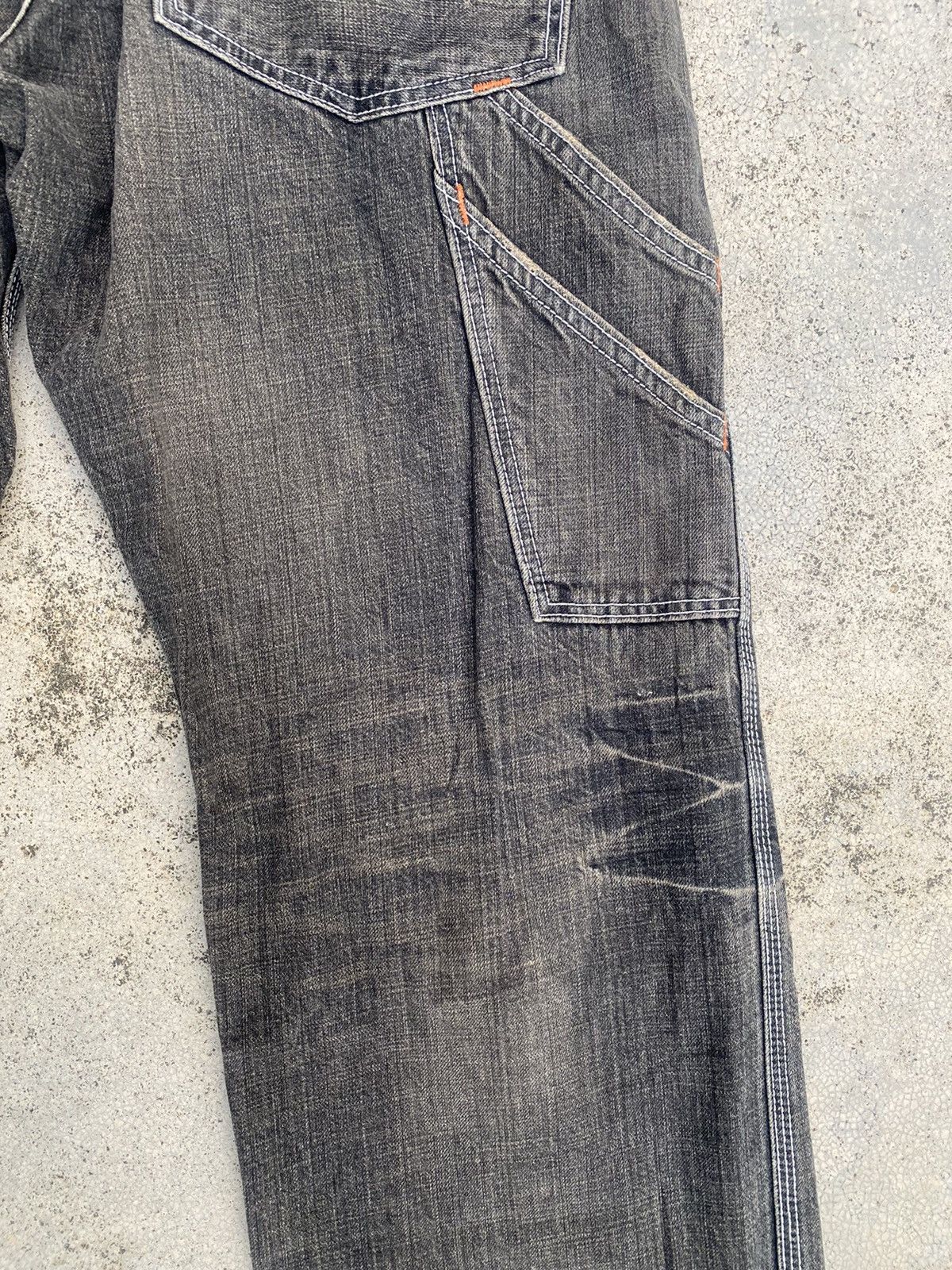 Edwin × Japanese Brand × Vintage Vintage y2k Edwin XV-S Faded Buckel Jeans Size US 33 - 18 Thumbnail