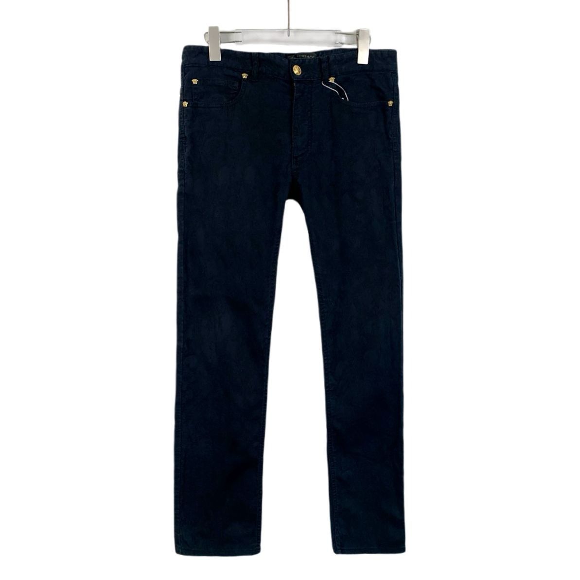 Versace Versace Black Medusa Head Straight Pants Size 38 Made In Ita Size 38" / US 16 / IT 52 - 1 Thumbnail