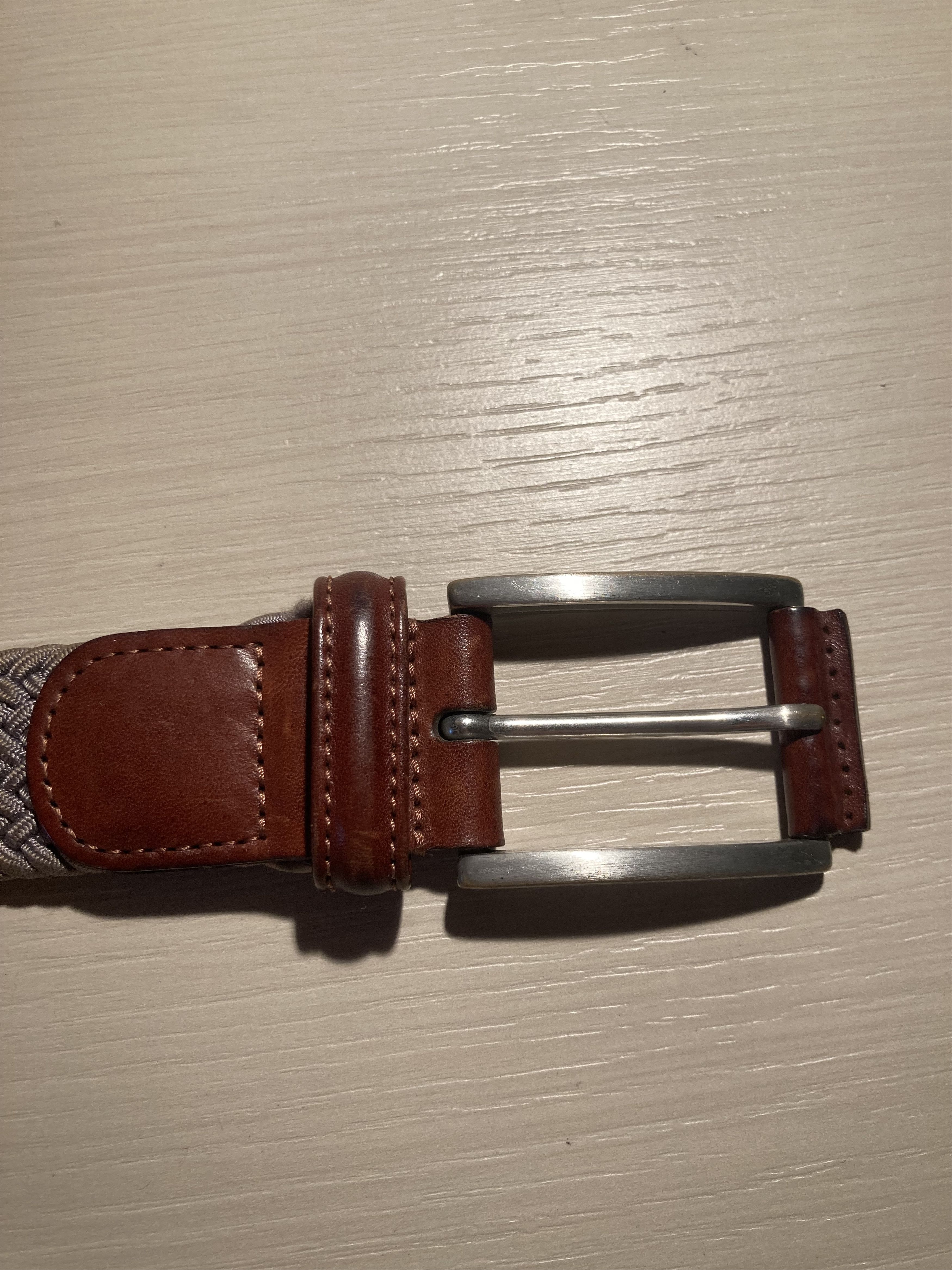Andersons ANDERSON'S belt in grey nylon and brown leather size 36 Size ONE SIZE - 7 Thumbnail