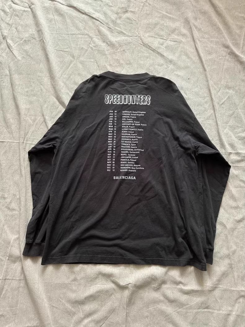 Balenciaga Balenciaga Speedhunters Long Sleeve T-Shirt Size US M / EU 48-50 / 2 - 2 Thumbnail