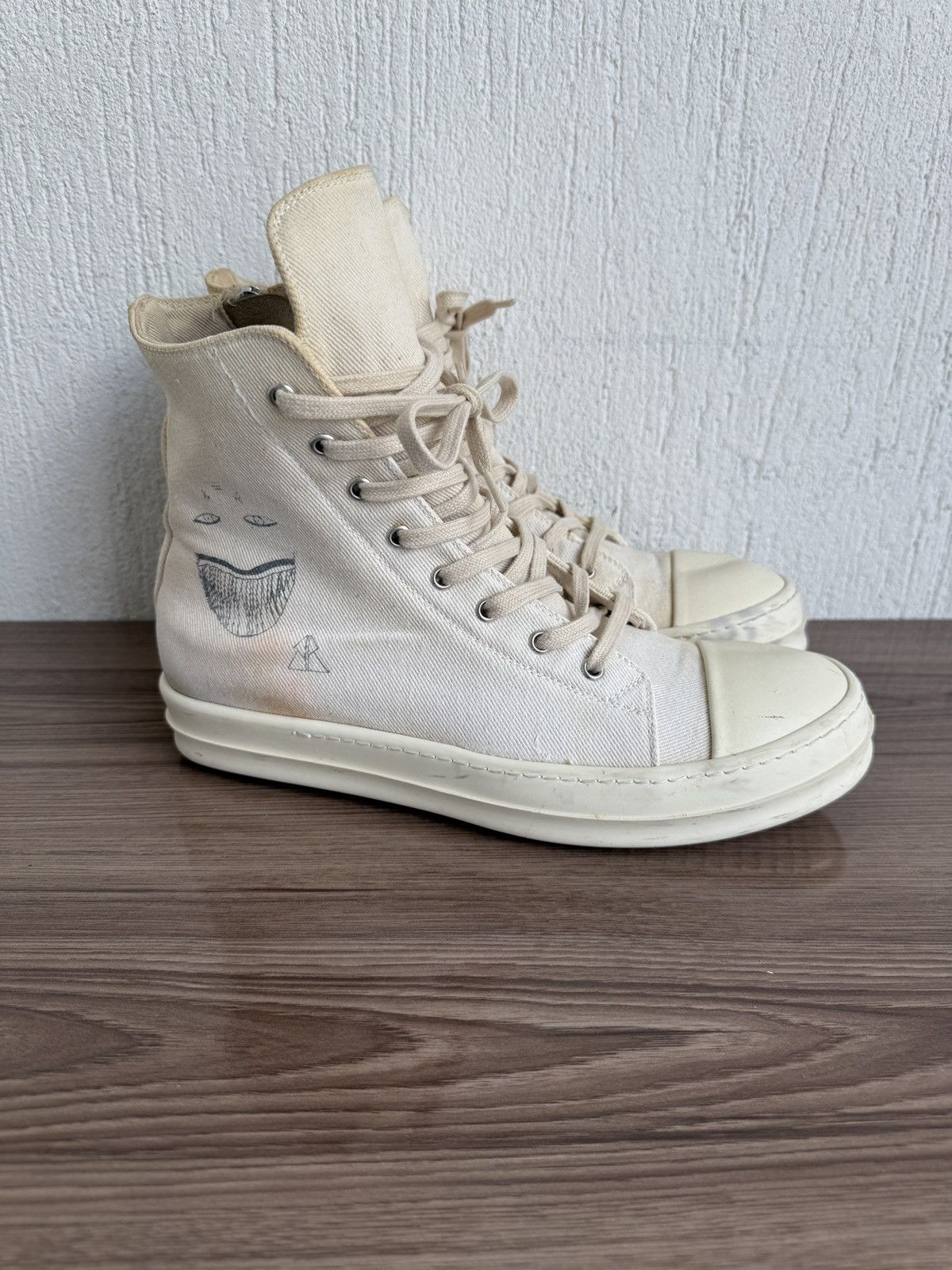 Rick Owens Drkshdw Aw21 toothface sketch drkshdw Ramones Size US 9.5 / EU 42-43 - 2 Thumbnail