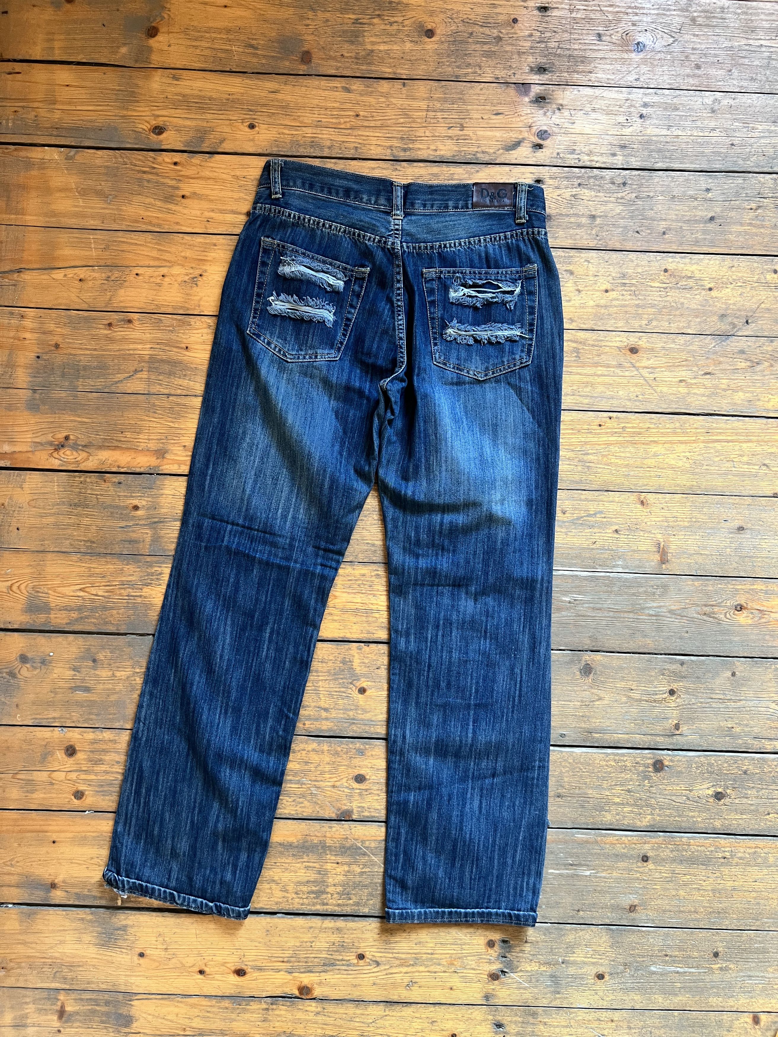 Denime DG Vintage Distressed Jeans Pants 1980s Size US 32 / EU 48 - 7 Thumbnail