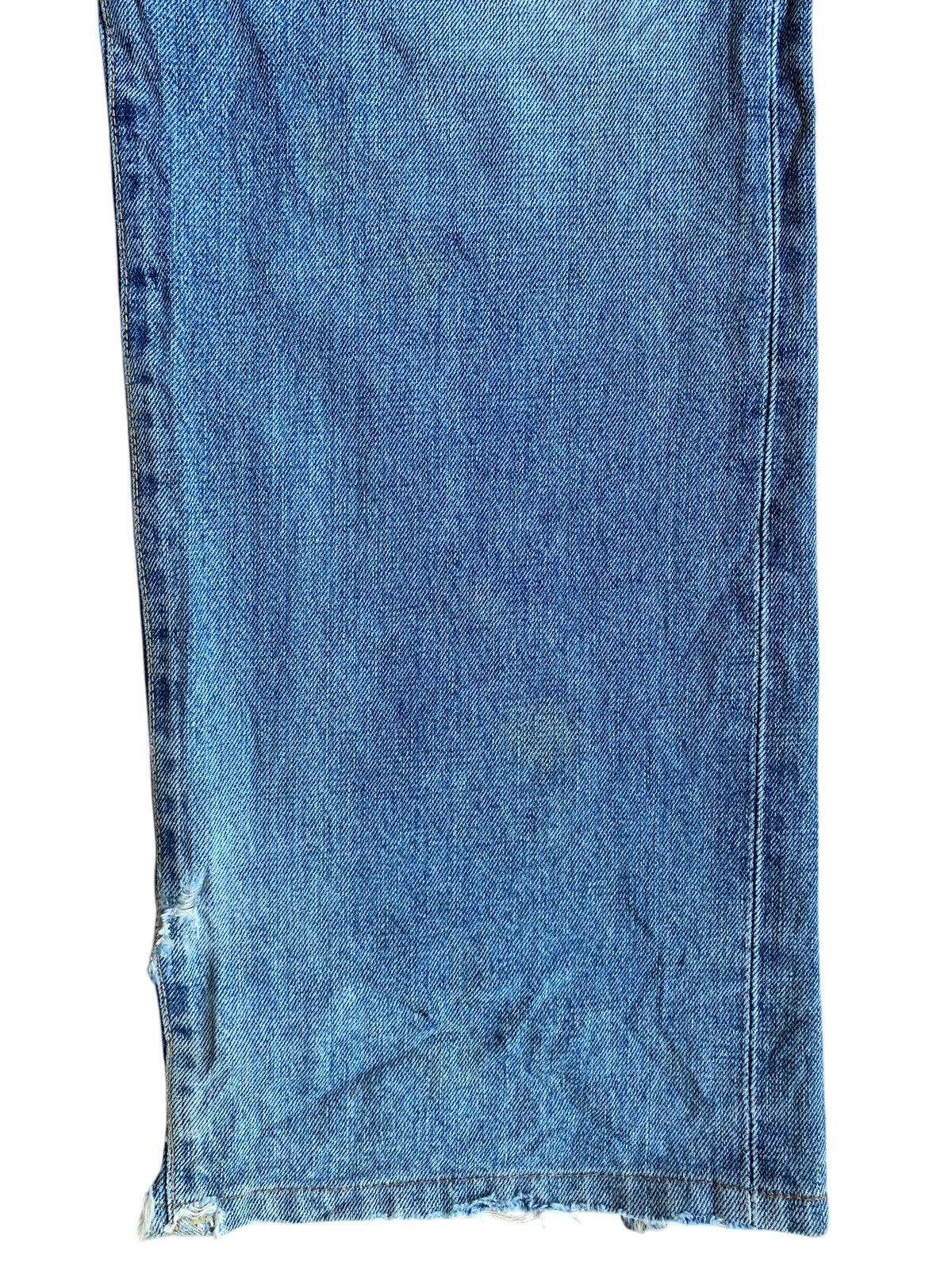 Edwin × Kapital × Vintage VINTAGE EDWIN SELVEDGE 505X BUTTON FLY DISTRESSED DENIM Size US 30 / EU 46 - 16 Thumbnail