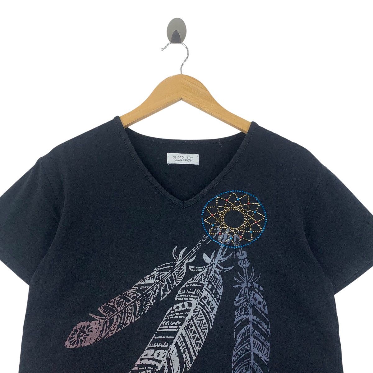 Kansai Yamamoto KANSAI YAMAMOTO SUPER LADY Dream Catcher Tee Shirt Top Size M / US 6-8 / IT 42-44 - 3 Thumbnail