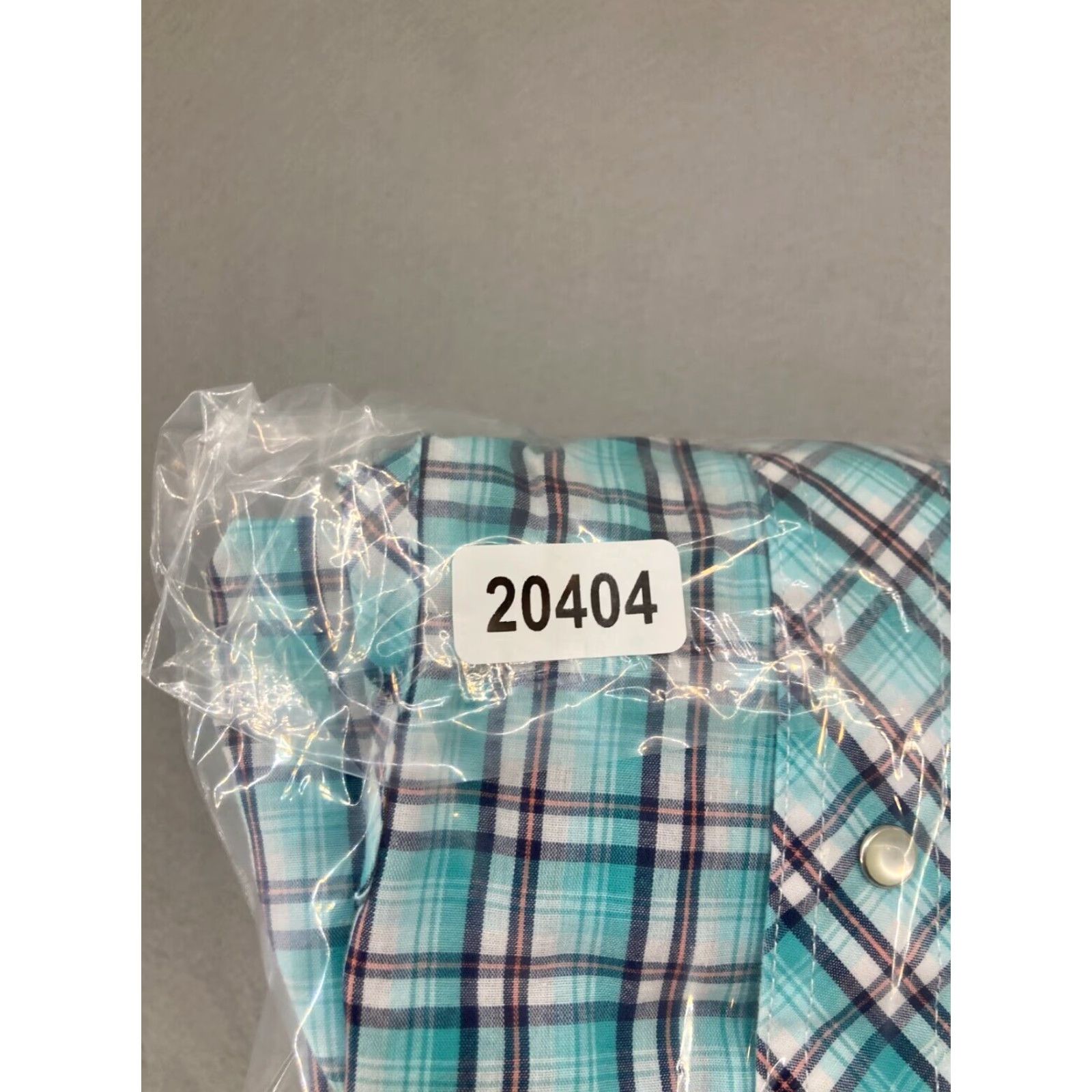 Wrangler Wrangler Western Shirt Mens 2XL Plaid Teal Button-Up Snap Pearl Cowboy Shirt Size US XXL / EU 58 / 5 - 8 Thumbnail