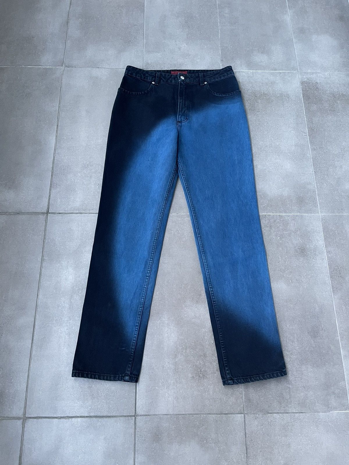 Eckhaus Latta !DS! SS23 Eckhaus Latta Moon Wash Blue Denim Pants Size US 32 / EU 48 - 2 Thumbnail