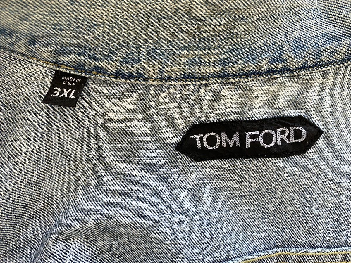 Tom Ford Tom Ford Medium Wash Denim Jacket Size US XXL / EU 58 / 5 - 11 Thumbnail