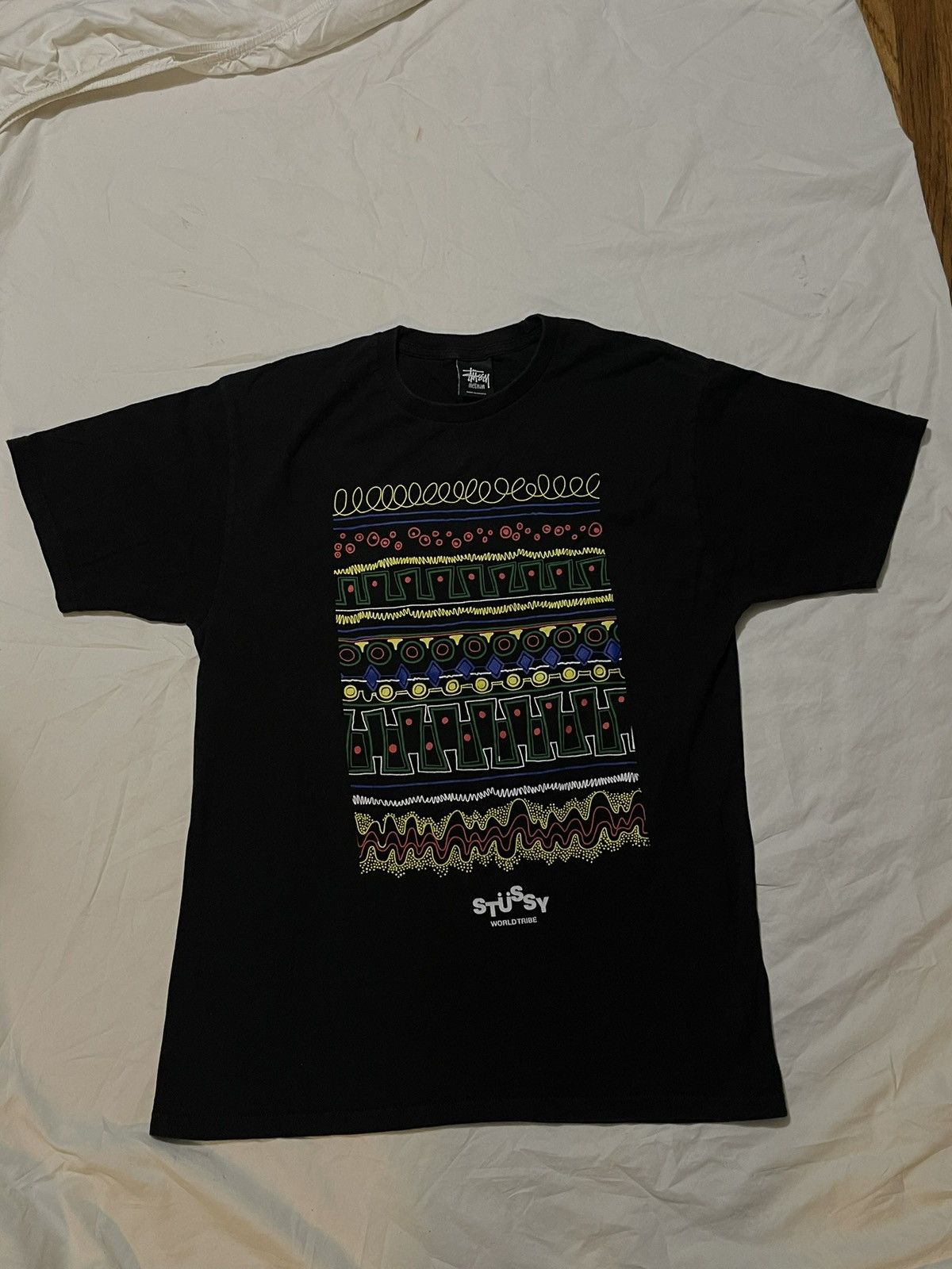 Stussy × Vintage RARE STUSSY WORLTRADE TEE Size US M / EU 48-50 / 2 - 2 Thumbnail