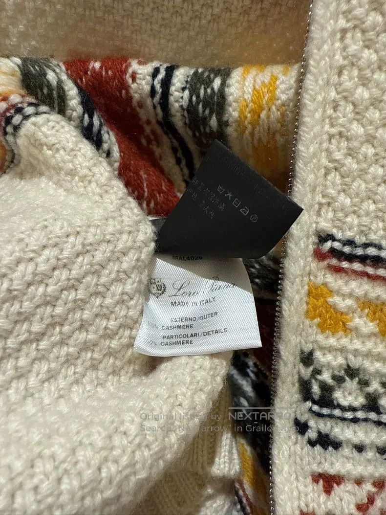 Loro Piana Loro Piana Fair Isle Pattern Cashmere Sweater Size XS / US 0-2 / IT 36-38 - 8 Thumbnail