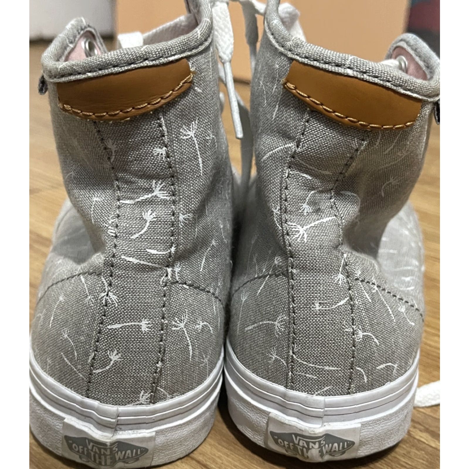 Vans VANS Sneaker Women's High Top Dandelion Print White Grey Size 8 Casual Shoes Size M / US 6-8 / IT 42-44 - 2 Thumbnail