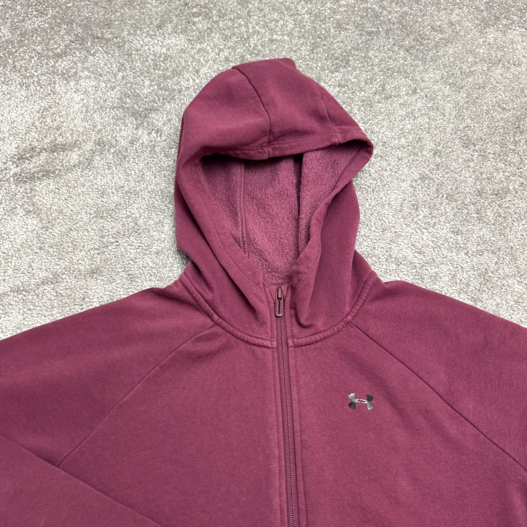 Under Armour Under Armour Hoodie Women S/M Full Zip Loose Fit Purple Print Logo Casual Streetwear Activewear Hoodie Womens S/M Purple Logo Size S / US 4 / IT 40 - 3 Thumbnail