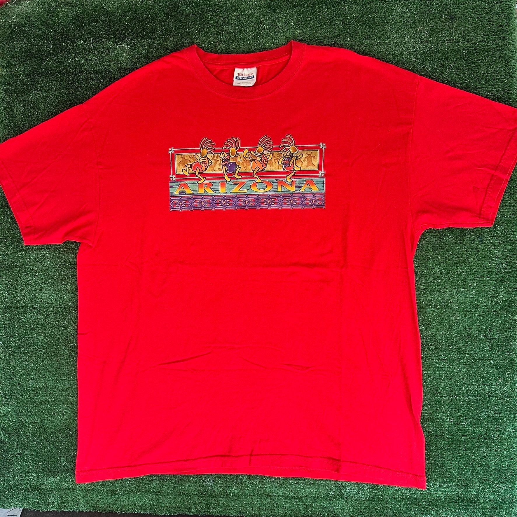 Vintage Vintage Y2K Arizona Kokopelli T-Shirt Navajo Southwestern Na Size US XL / EU 56 / 4 - 1 Thumbnail