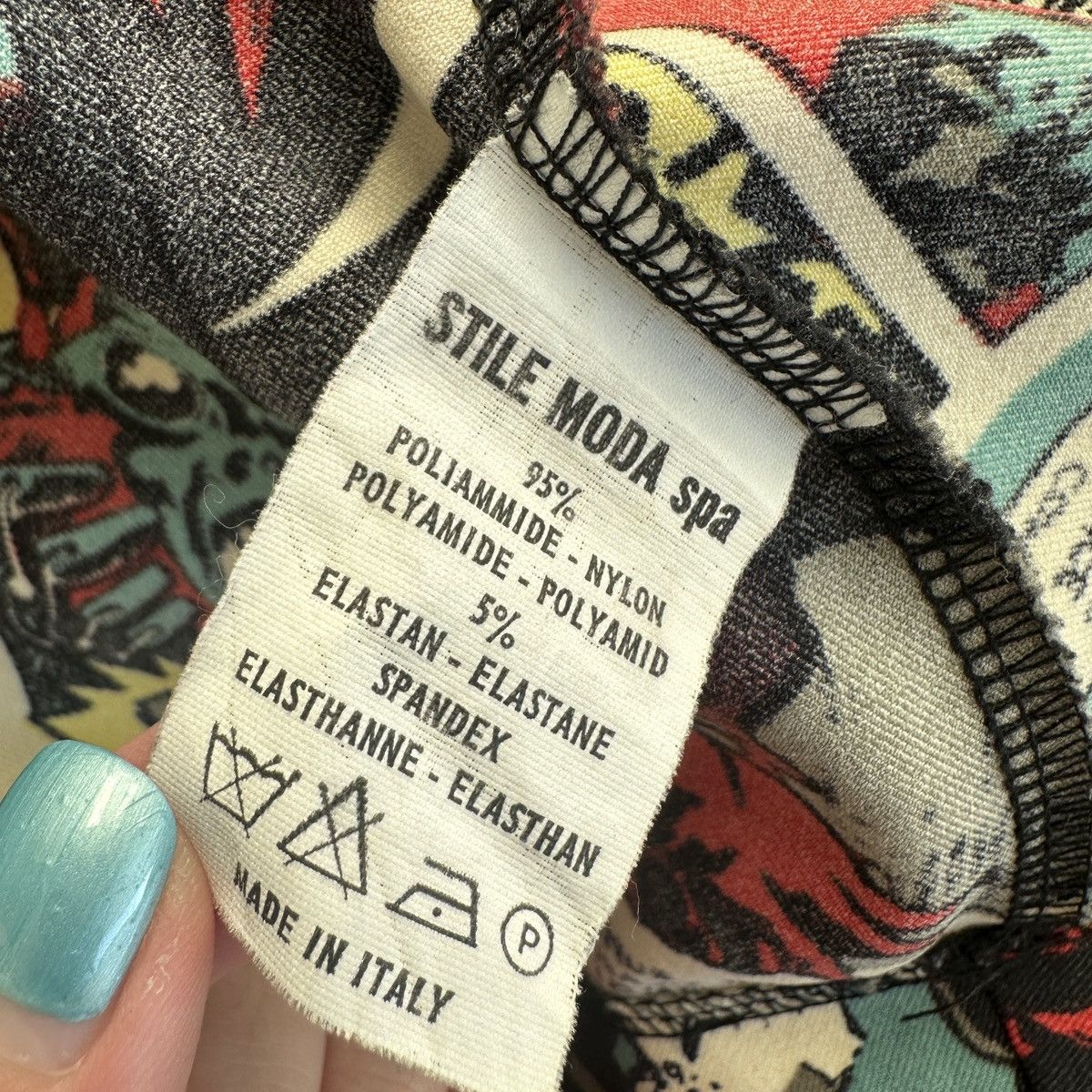 Jean Paul Gaultier × Vintage Jean Paul Gaultier Comic Print Skirt 1995/1996 Size 31" - 6 Thumbnail