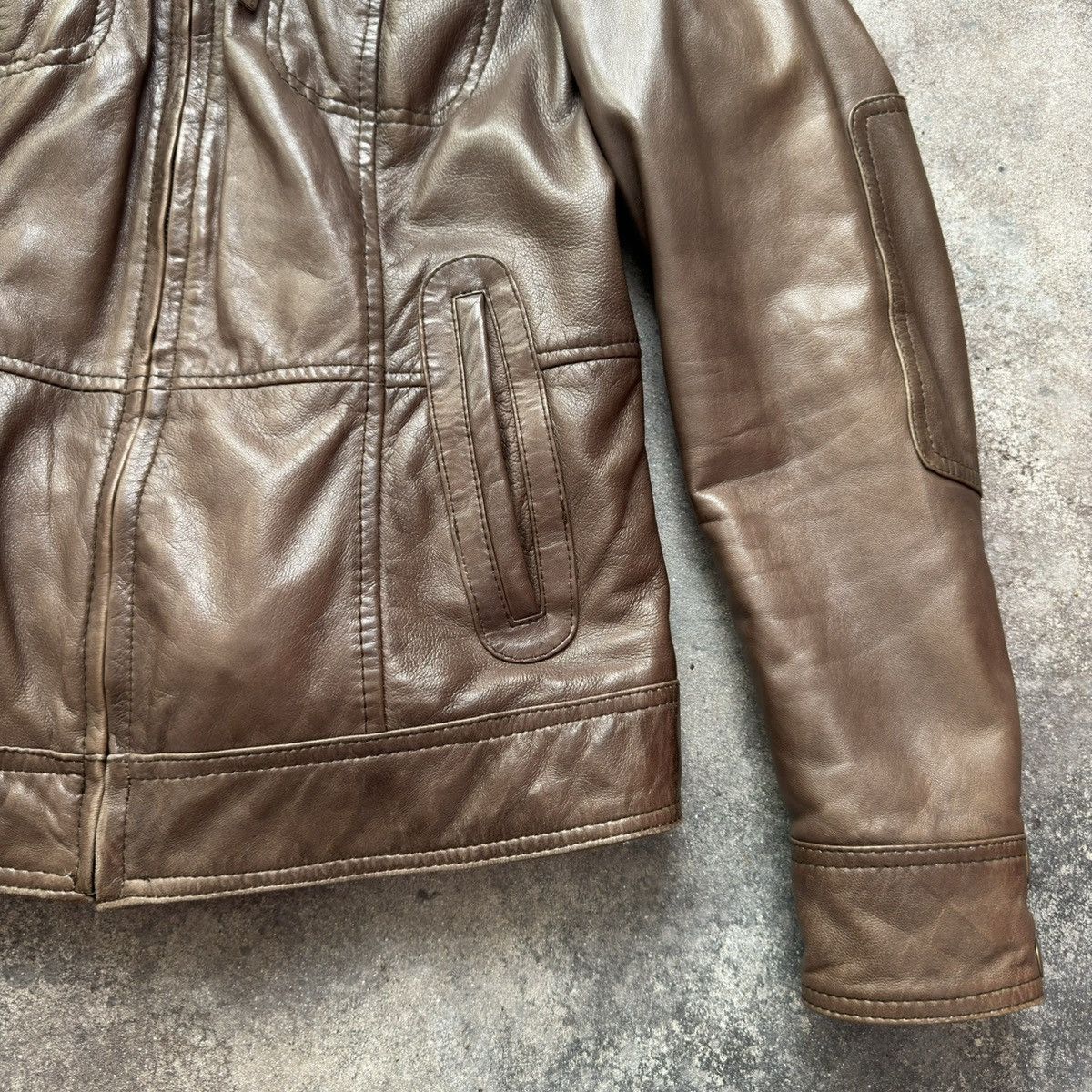 20471120 × If Six Was Nine Vintage Y2K Amazing Leather Moto Biker Jacket Size S / US 4 / IT 40 - 12 Thumbnail