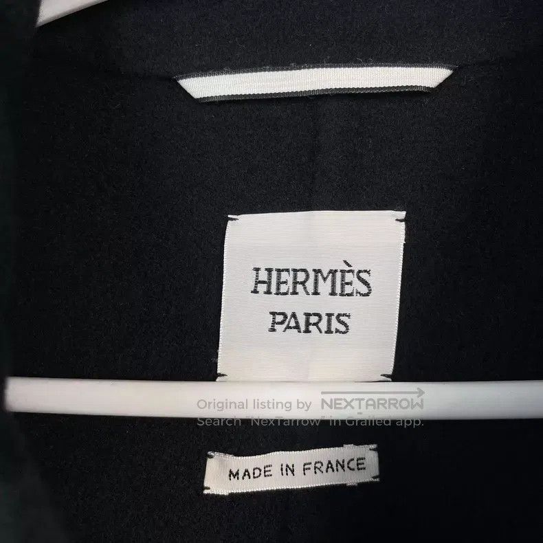 Hermes Hermes Black Cashmere Coat Size XXS / US 00 / IT 34 - 8 Thumbnail
