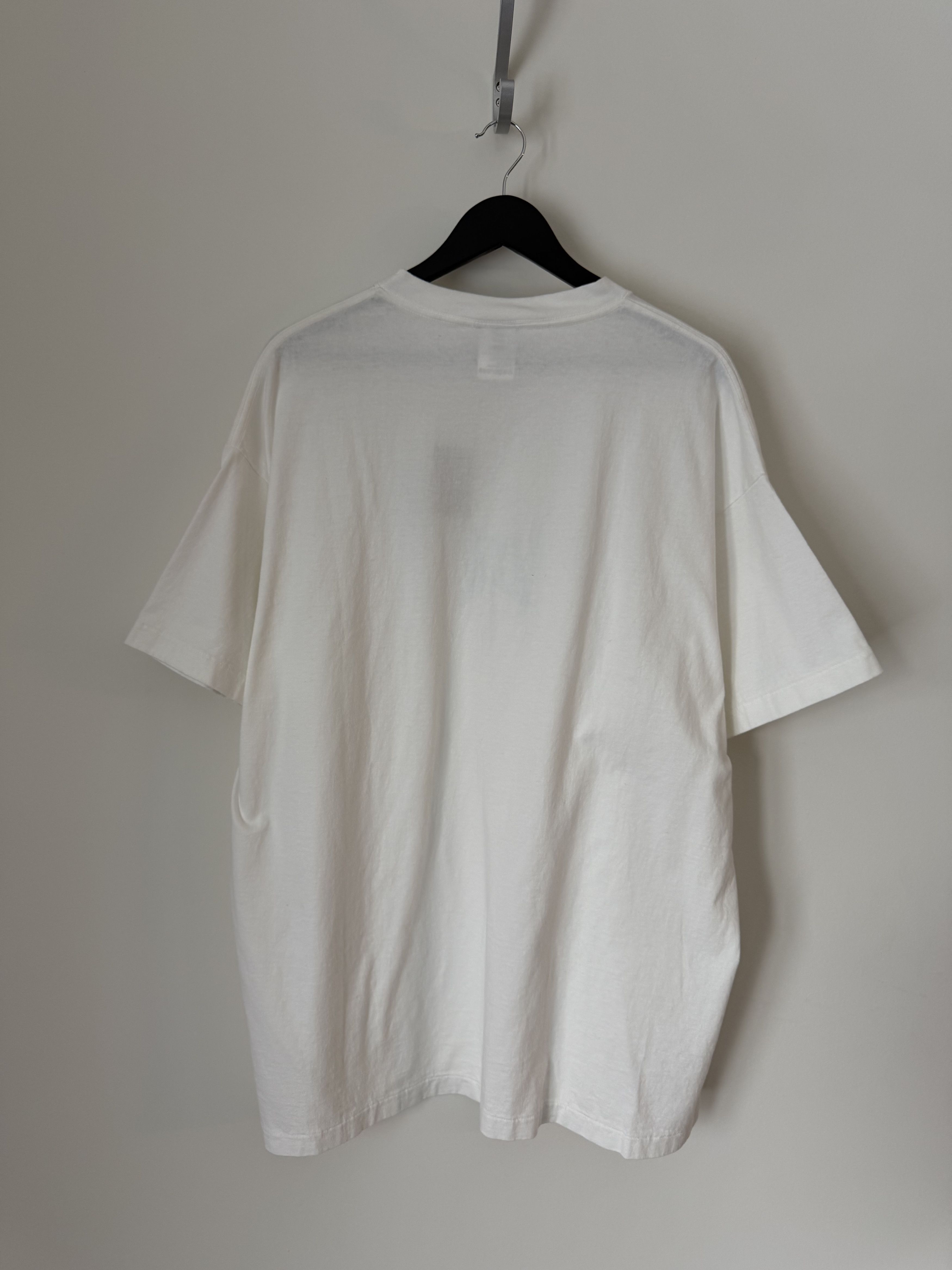 Saint Michael Saint Michael Ribbon Logo Tee in White Teal Size US XXL / EU 58 / 5 - 5 Thumbnail