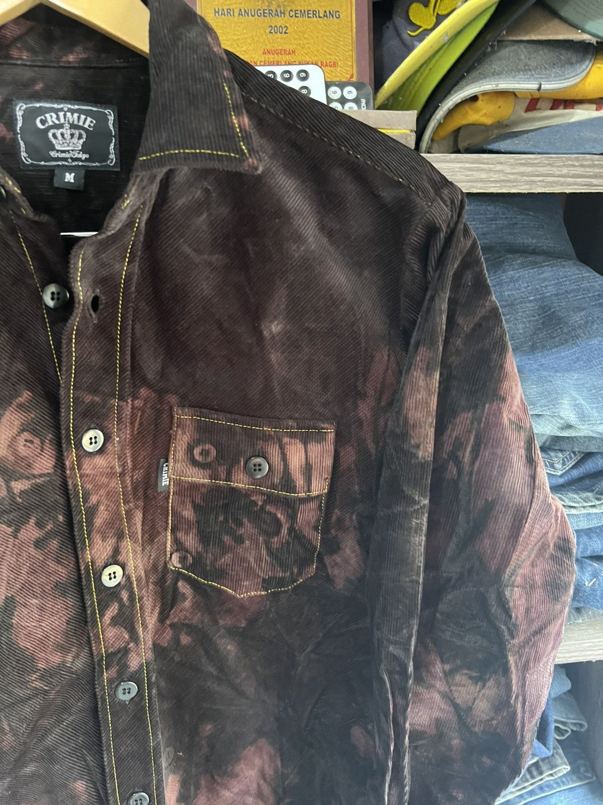 Other 🔥Rare Crimie Tokyo Color Bleach Corduroy Shirts Size US M / EU 48-50 / 2 - 6 Thumbnail