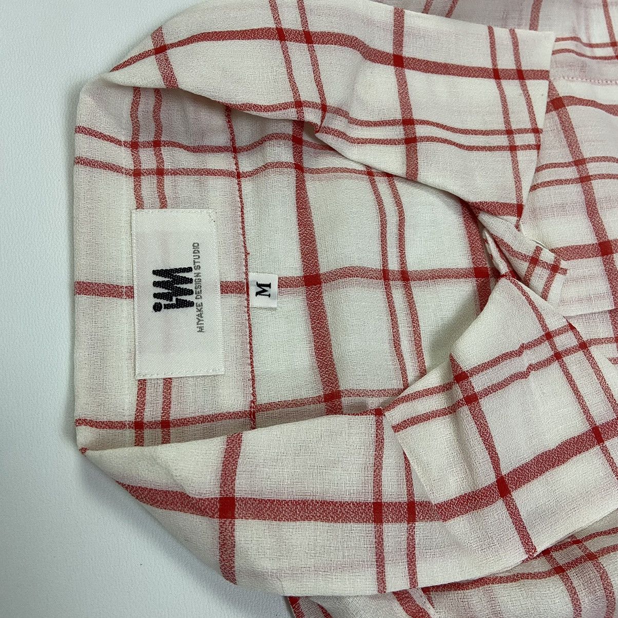 Issey Miyake IM IMLT / Makes Less Studio Sheer Plaid Shirt Size US M / EU 48-50 / 2 - 3 Thumbnail