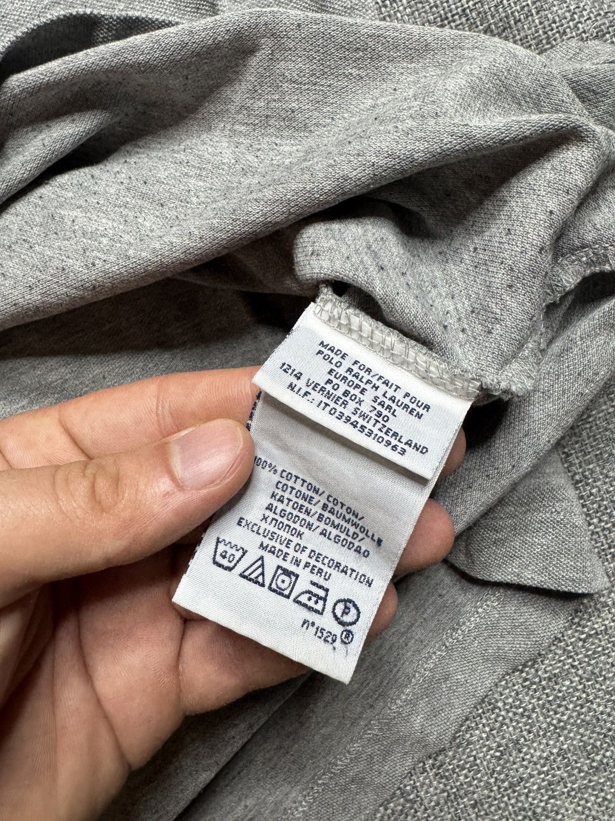 Polo Ralph Lauren Polo Ralph Lauren polo bears Big Logo Collar grey T-Shirt Size US L / EU 52-54 / 3 - 9 Thumbnail