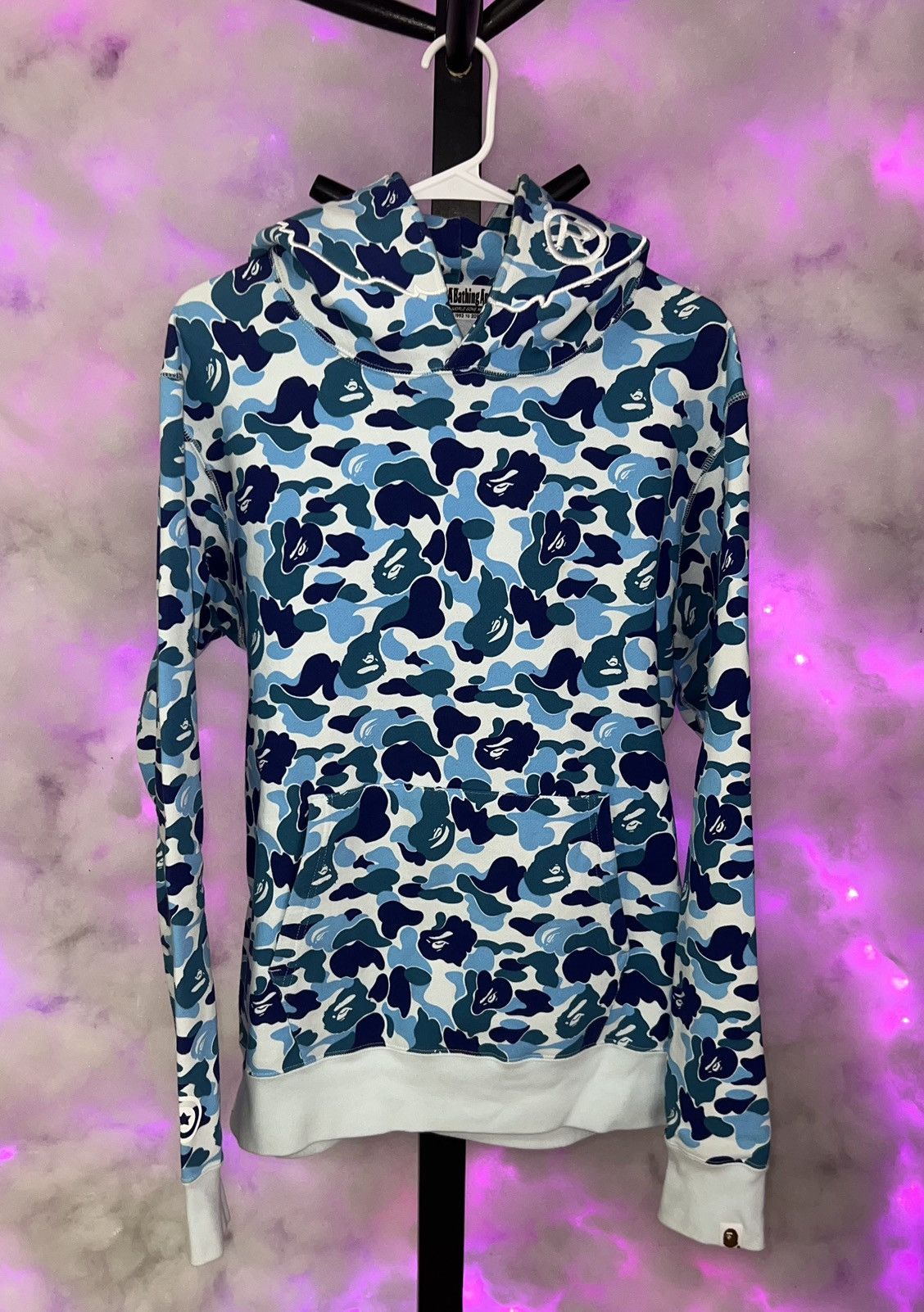 Bape Bape Blue ABC Camo 2nd Ape Pullover Hoodie🥶 Size US L / EU 52-54 / 3 - 1 Thumbnail